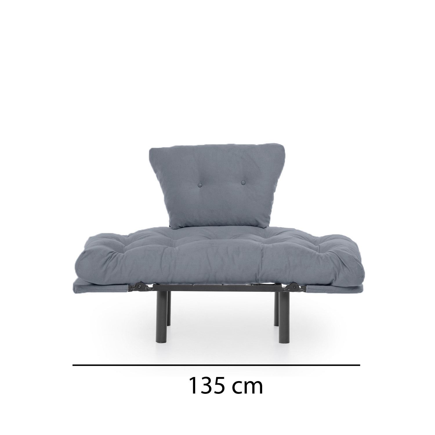 Fotoliu, Hanah Home, metal, gri, 95x85x70 cm — imaginea 9