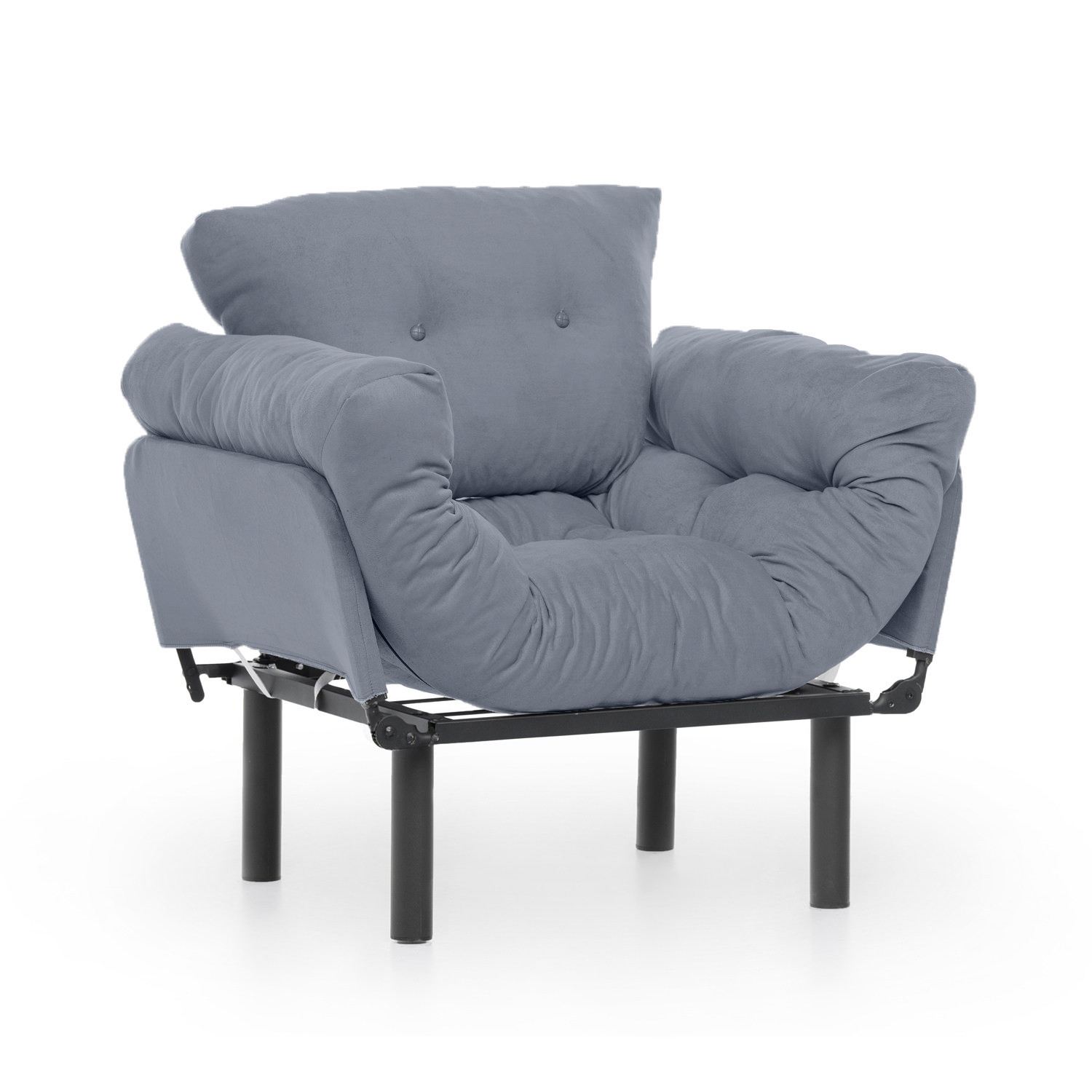 Fotoliu, Hanah Home, metal, gri, 95x85x70 cm — imaginea 10