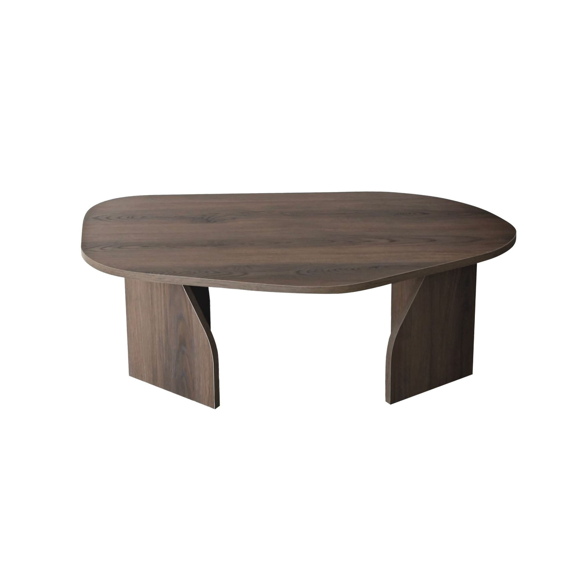 Masa de cafea, Hanah Home, pal melaminat, nuc, 105x65x35 cm — imaginea 5