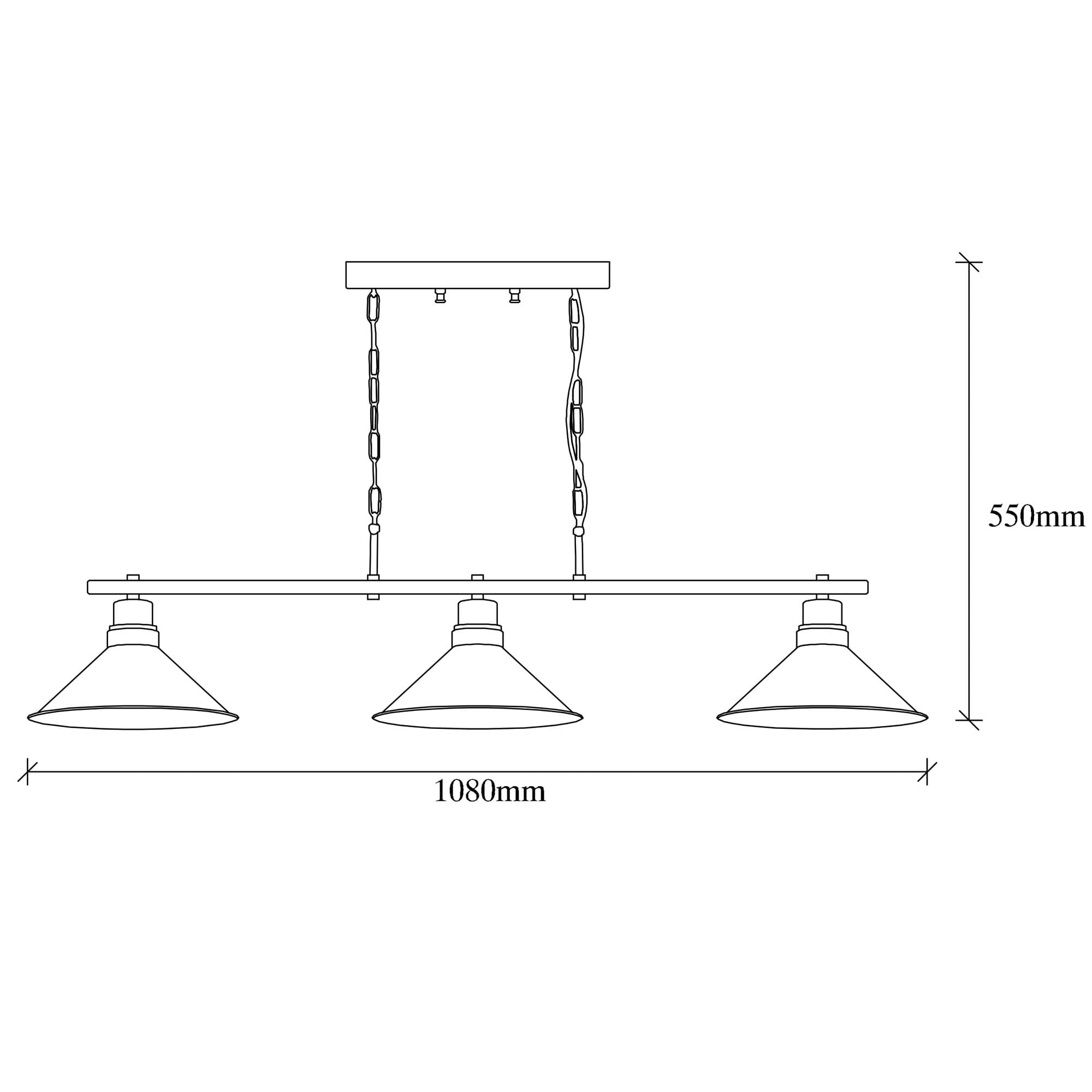 Candelabru, Opviq, metal, negru, 108x24x55 cm