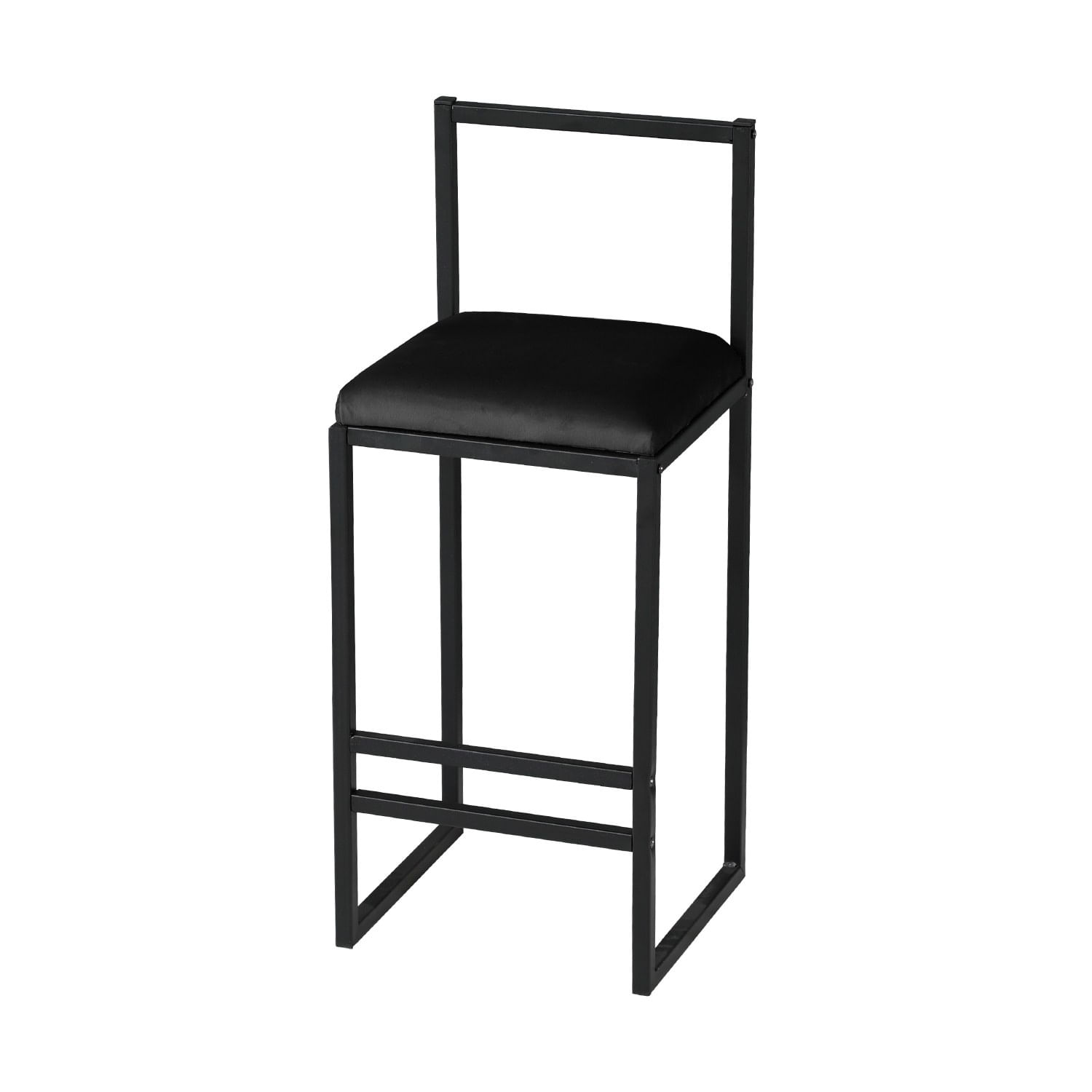 Taburet de bar, Hanah Home, metal, negru, 35x35x84 cm - 2 | YEO
