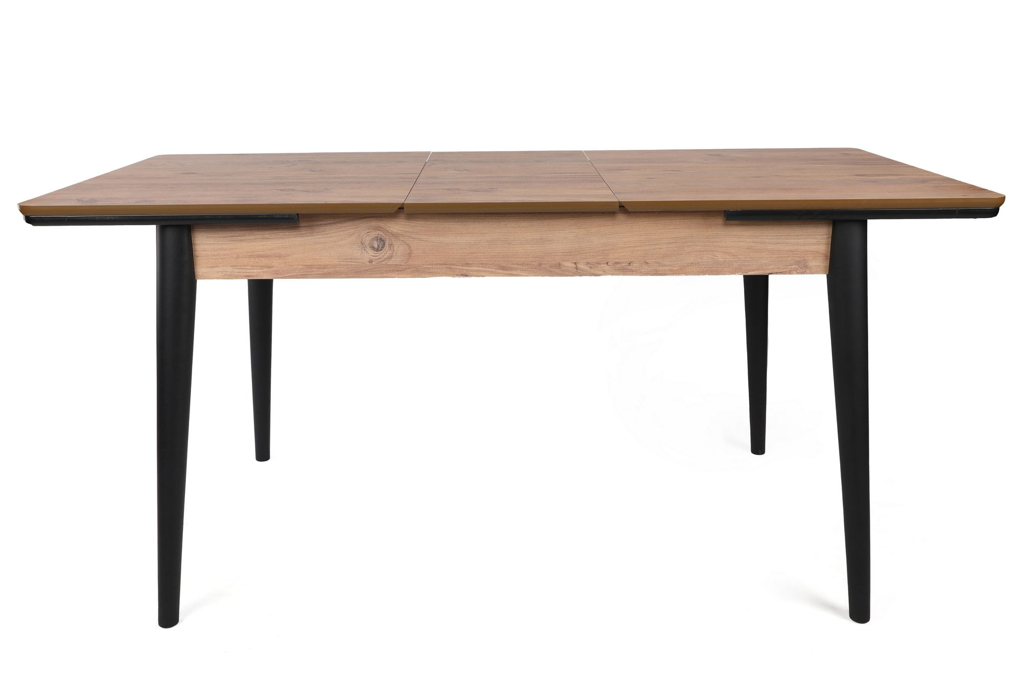 Masa extensibila, Hanah Home, mdf, nuc si negru, 130x80 cm, extensibila — imaginea 2