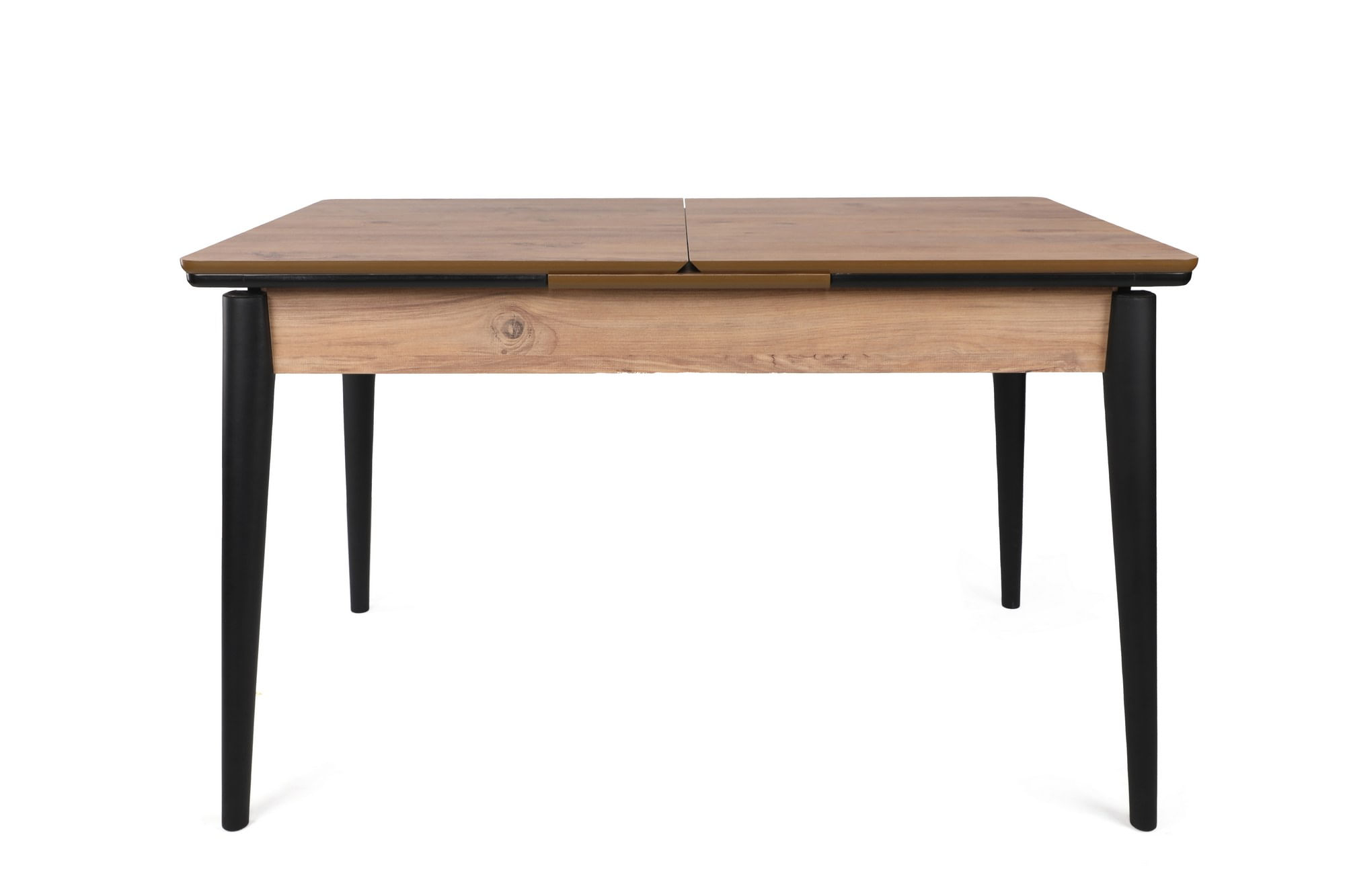 Masa extensibila, Hanah Home, mdf, nuc si negru, 130x80 cm, extensibila — imaginea 4