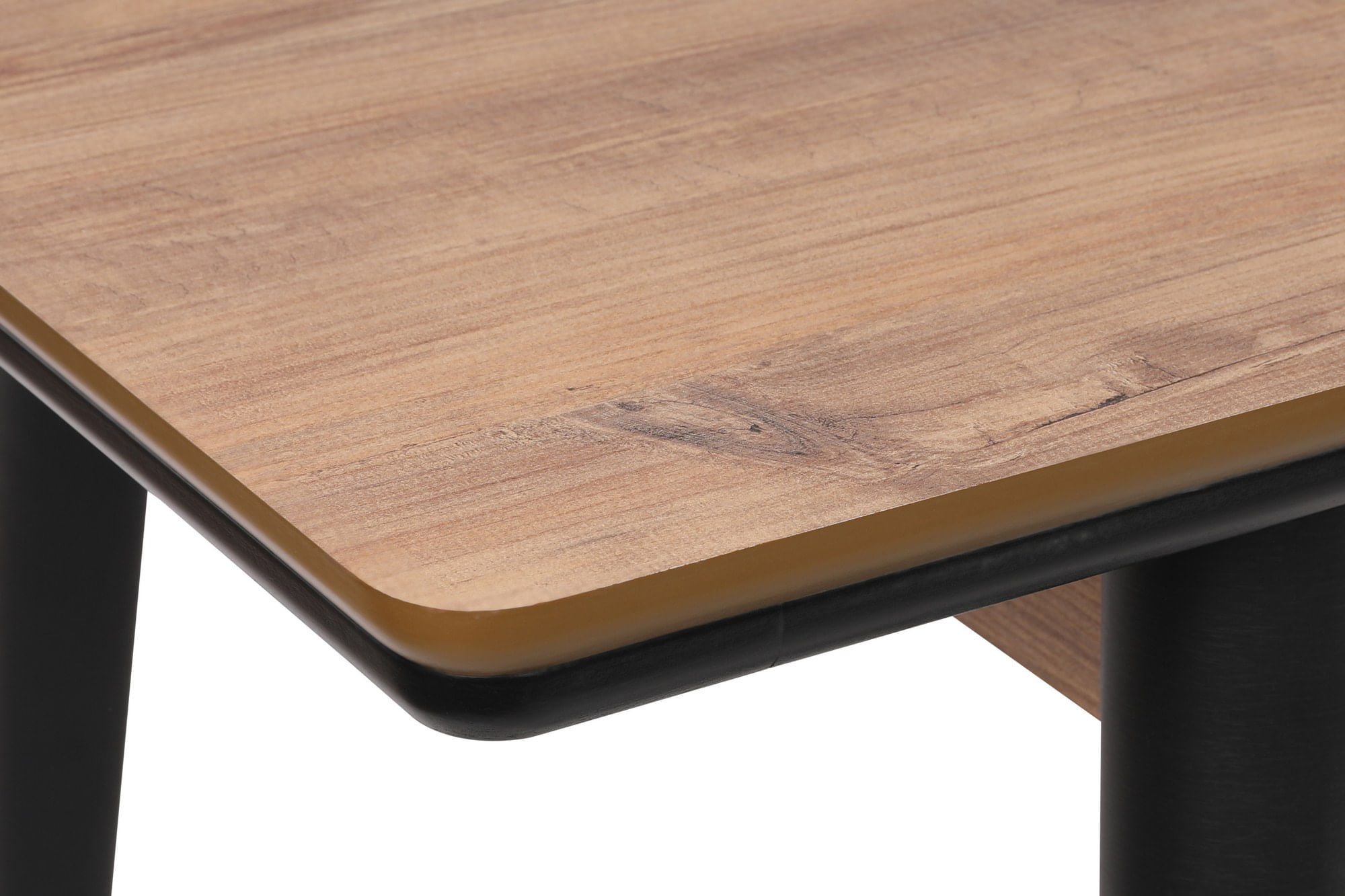 Masa extensibila, Hanah Home, mdf, nuc si negru, 130x80 cm, extensibila — imaginea 7
