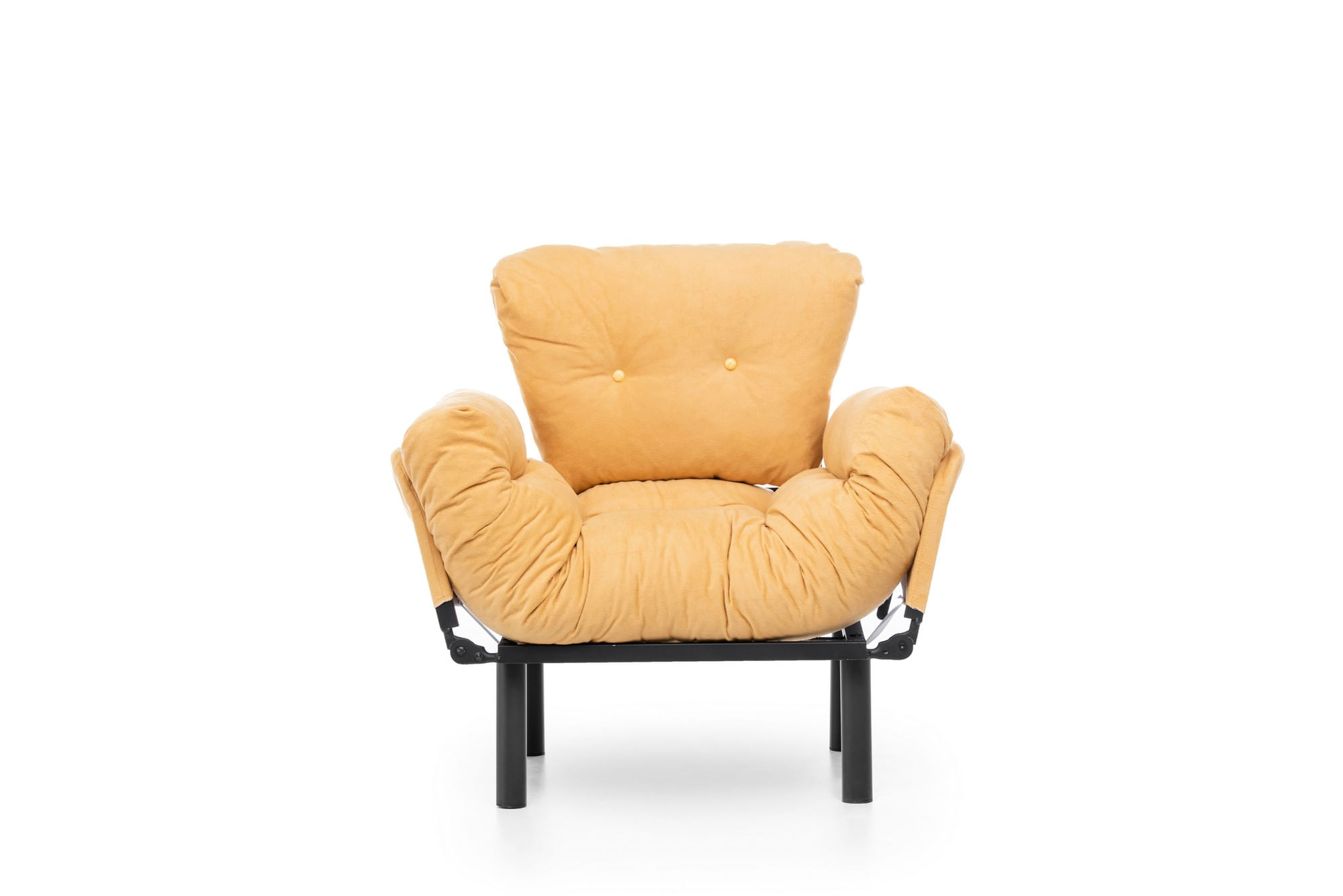Fotoliu, Hanah Home, metal, mustar, 95x85x70 cm — imaginea 2