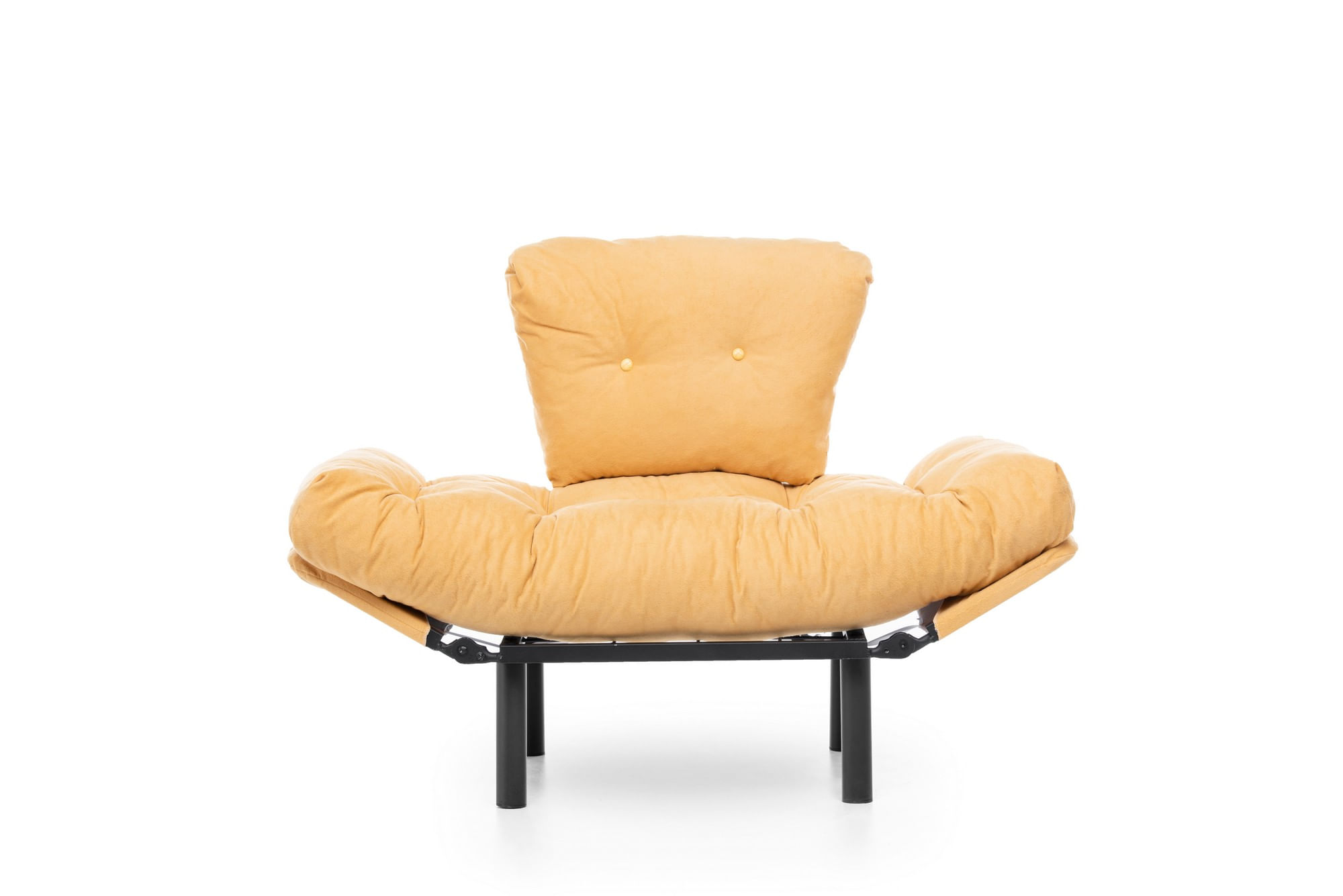 Fotoliu, Hanah Home, metal, mustar, 95x85x70 cm — imaginea 3