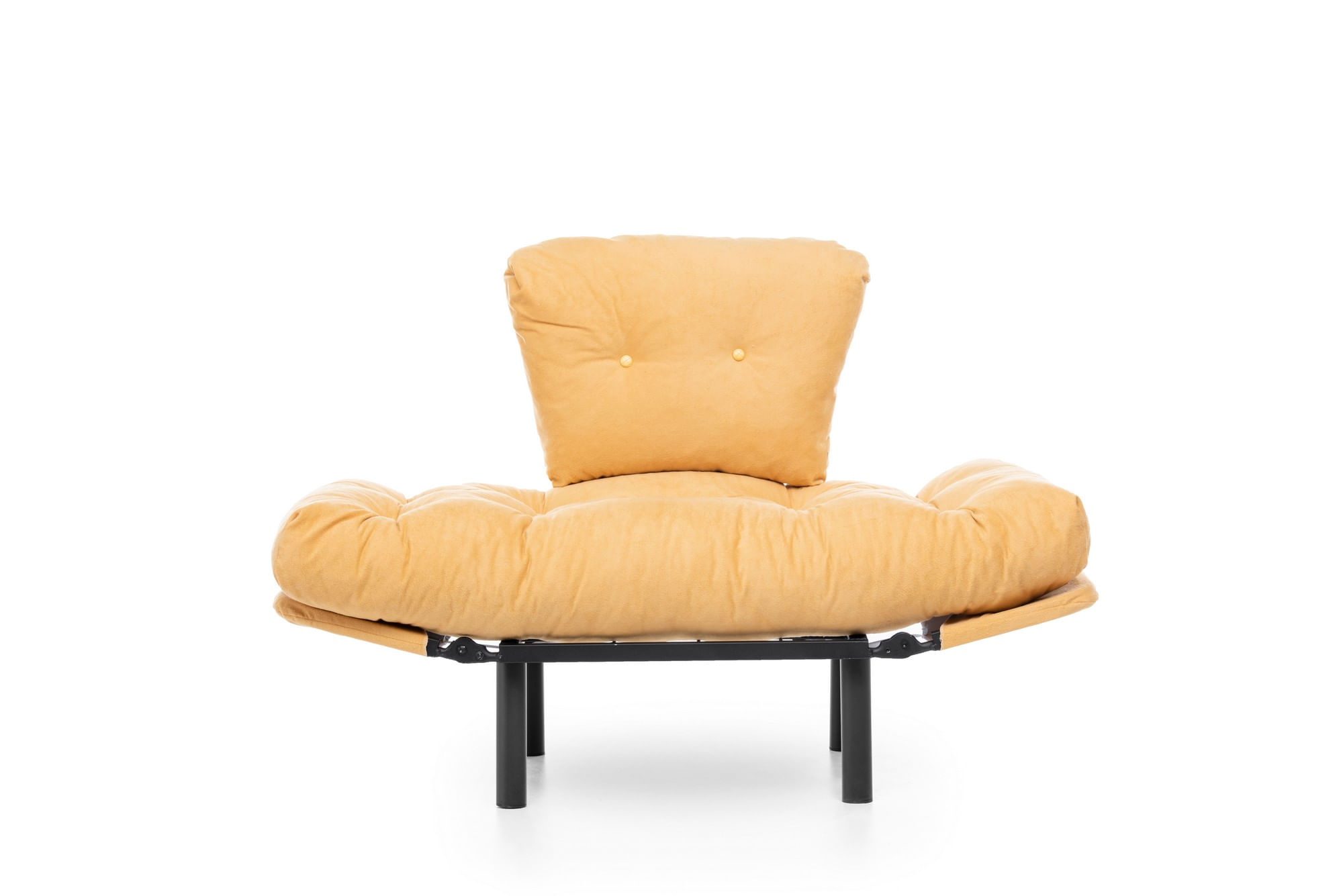 Fotoliu, Hanah Home, metal, mustar, 95x85x70 cm — imaginea 7