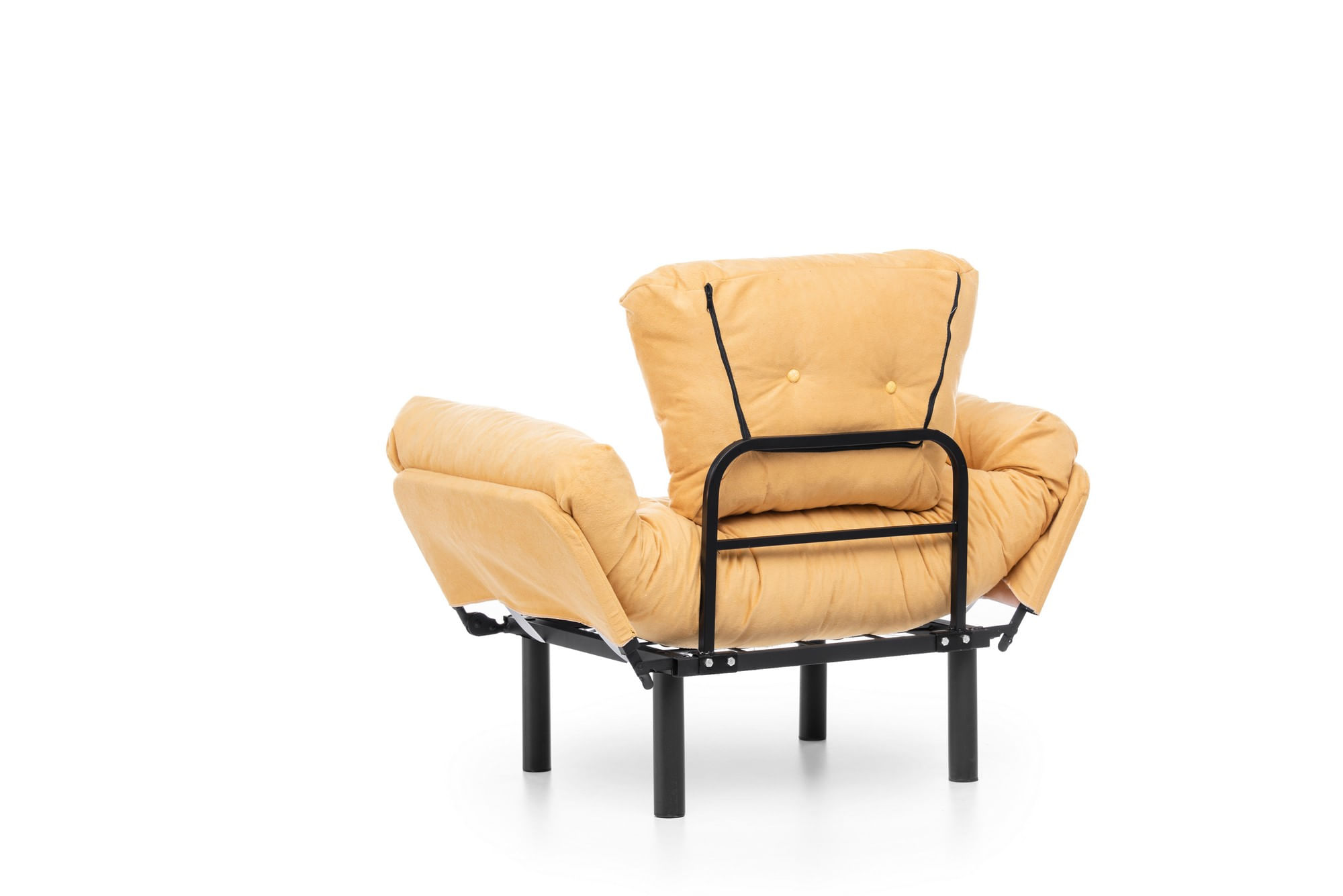 Fotoliu, Hanah Home, metal, mustar, 95x85x70 cm — imaginea 8