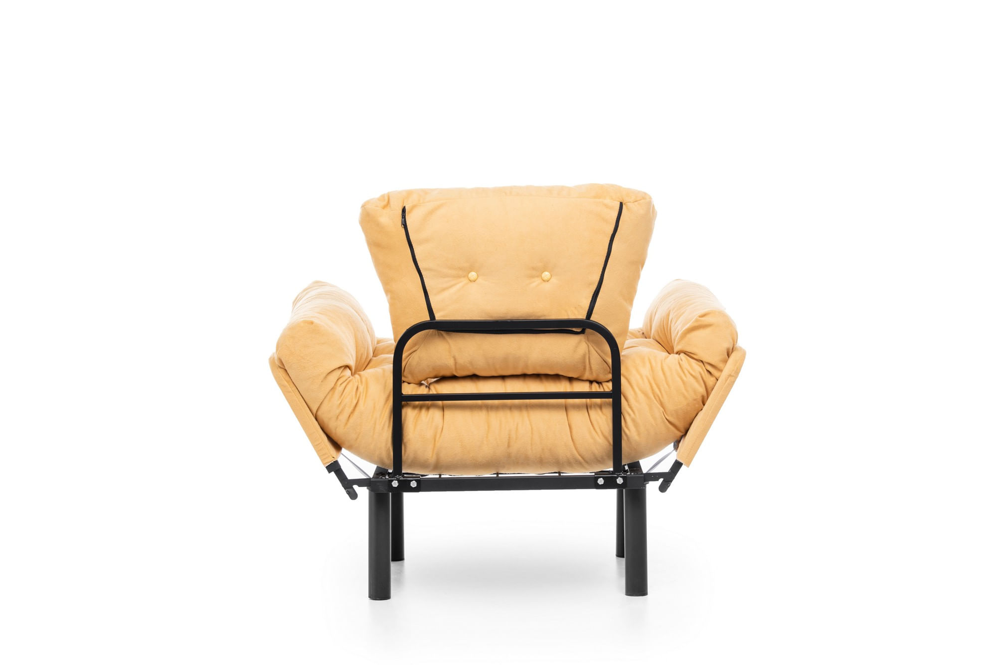 Fotoliu, Hanah Home, metal, mustar, 95x85x70 cm — imaginea 10