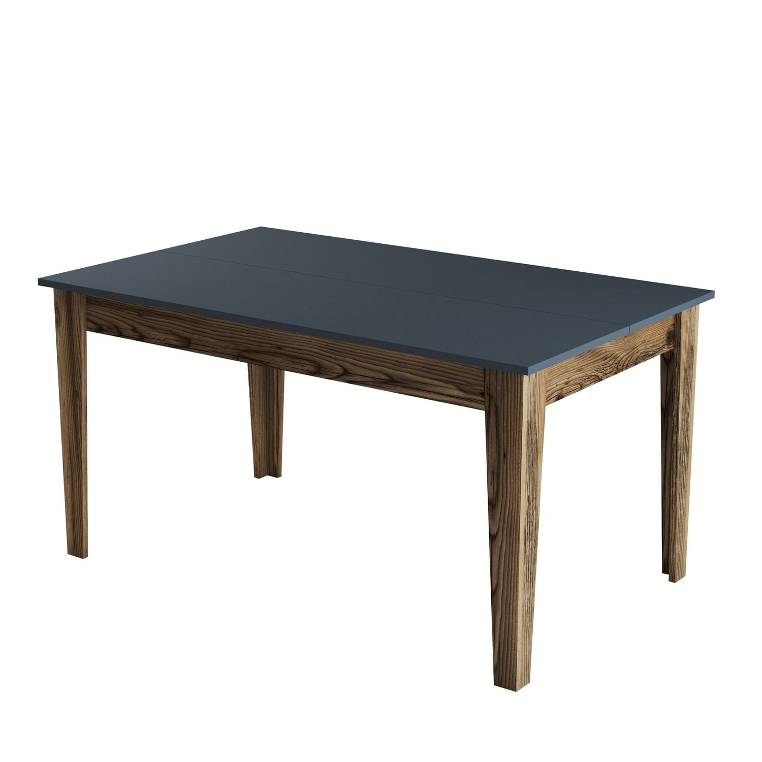 Masa dining, Hanah Home, pal melaminat, nuc si antracit, 145x88x75 cm — imaginea 5