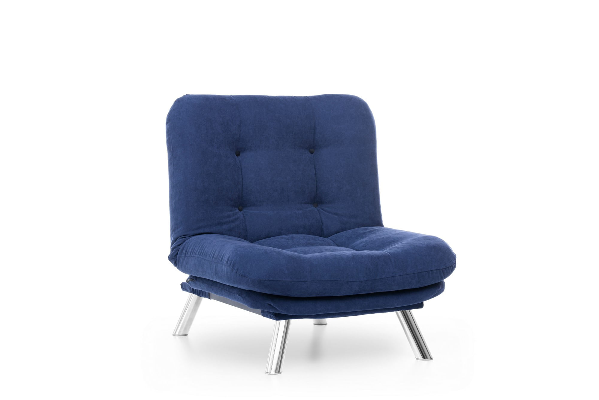 Fotoliu, Atelier Del Sofa, metal, stofa moale, albastru marin, 88x90x105 cm — imaginea 2