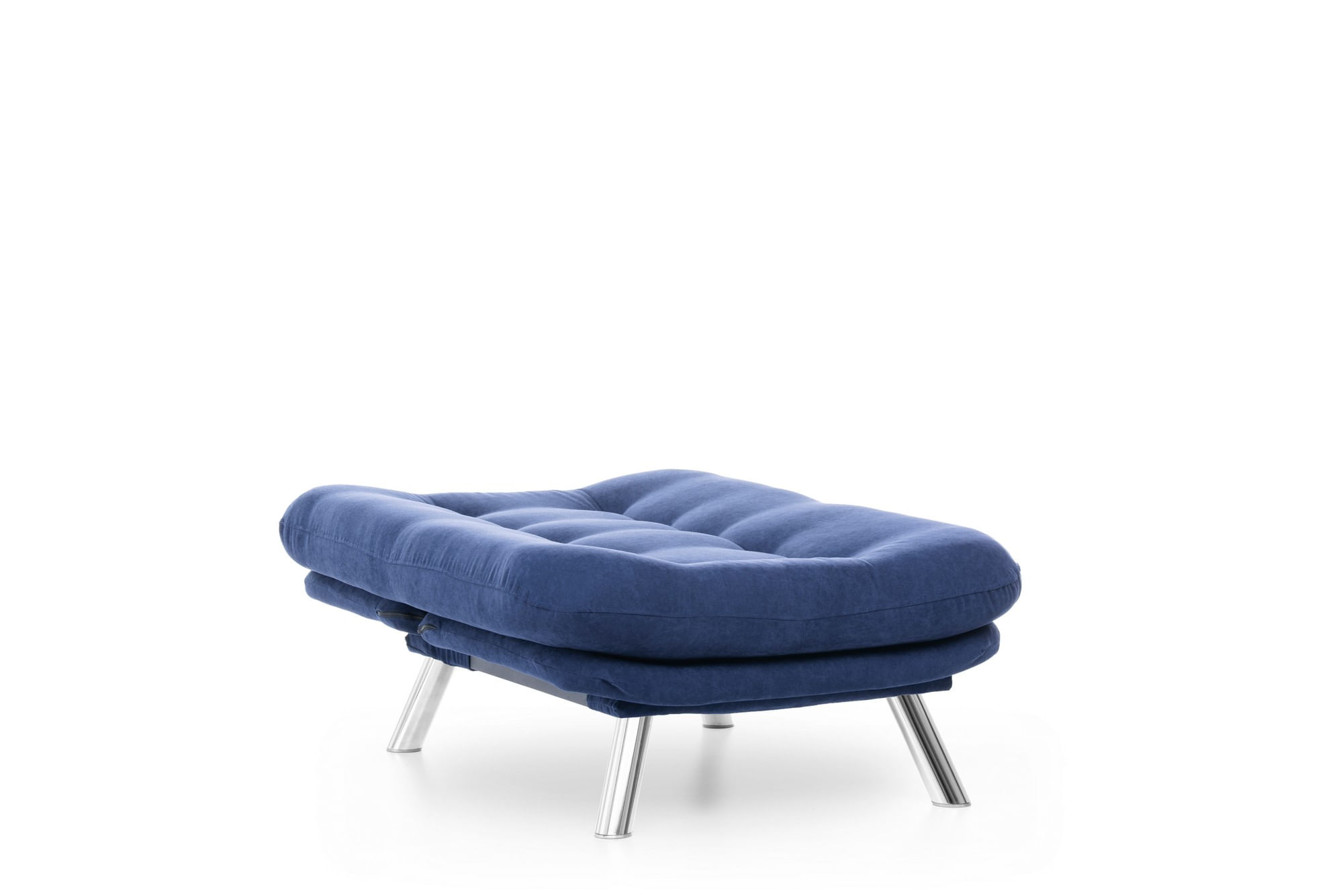 Fotoliu, Atelier Del Sofa, metal, stofa moale, albastru marin, 88x90x105 cm — imaginea 3