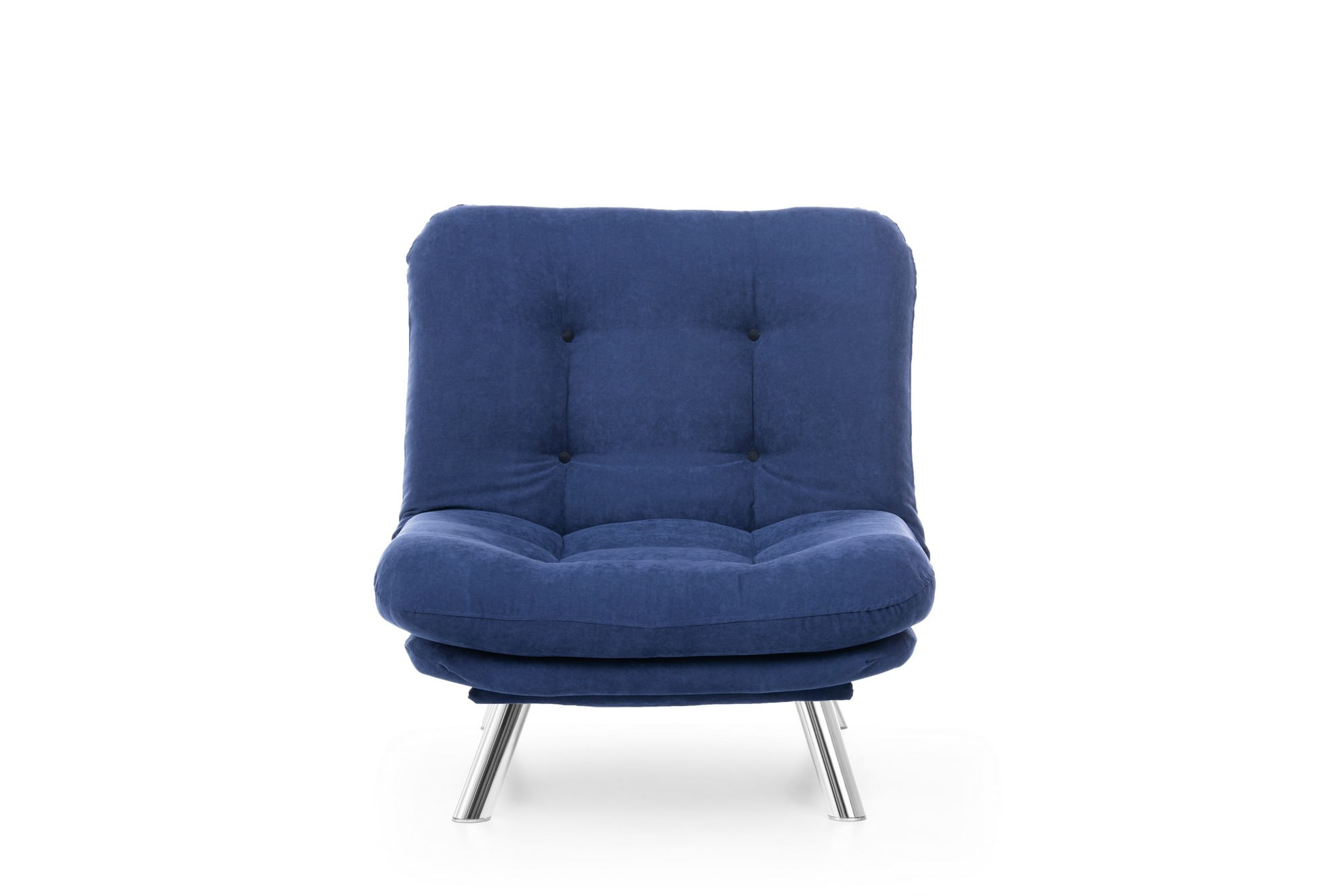 Fotoliu, Atelier Del Sofa, metal, stofa moale, albastru marin, 88x90x105 cm — imaginea 4