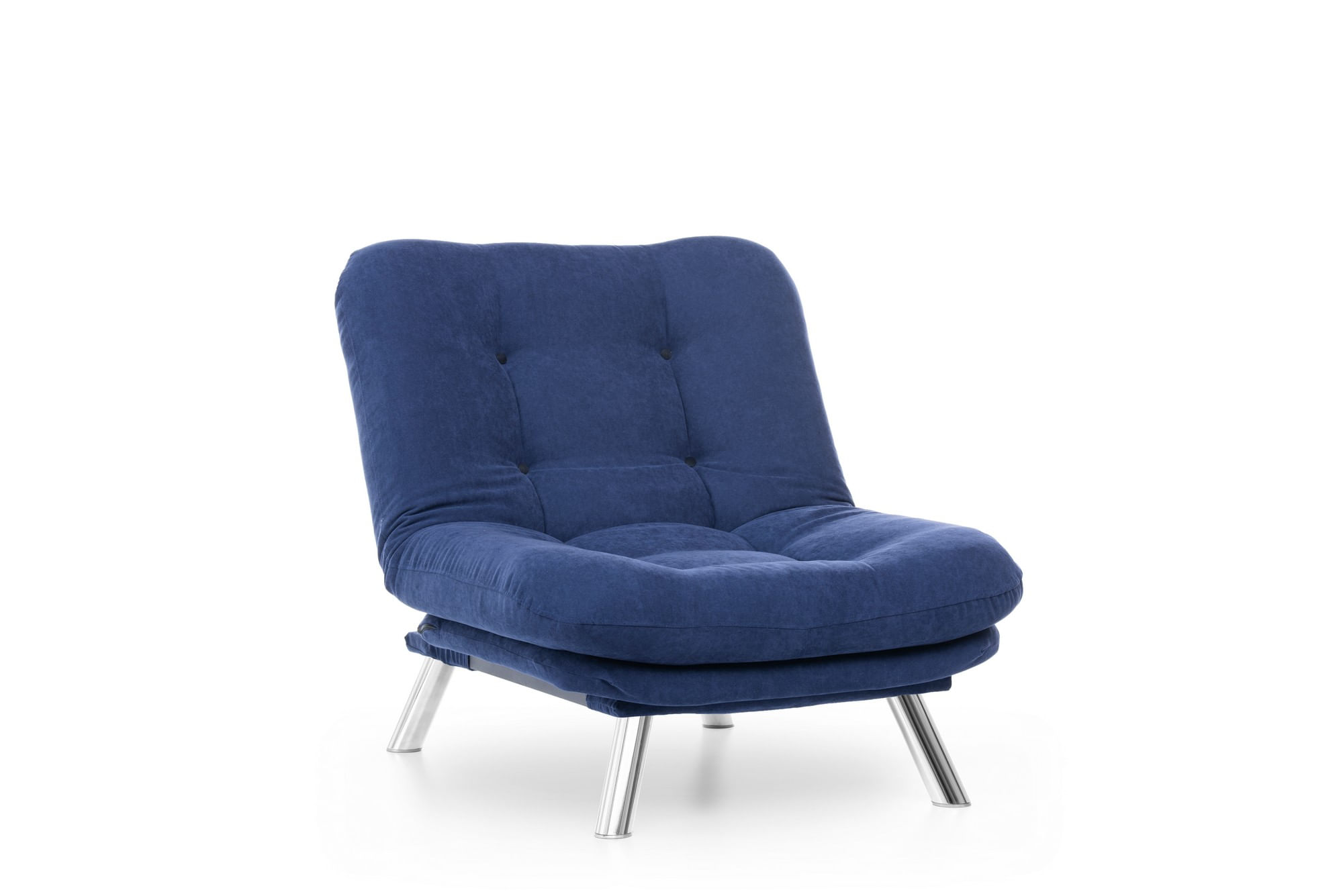Fotoliu, Atelier Del Sofa, metal, stofa moale, albastru marin, 88x90x105 cm — imaginea 9