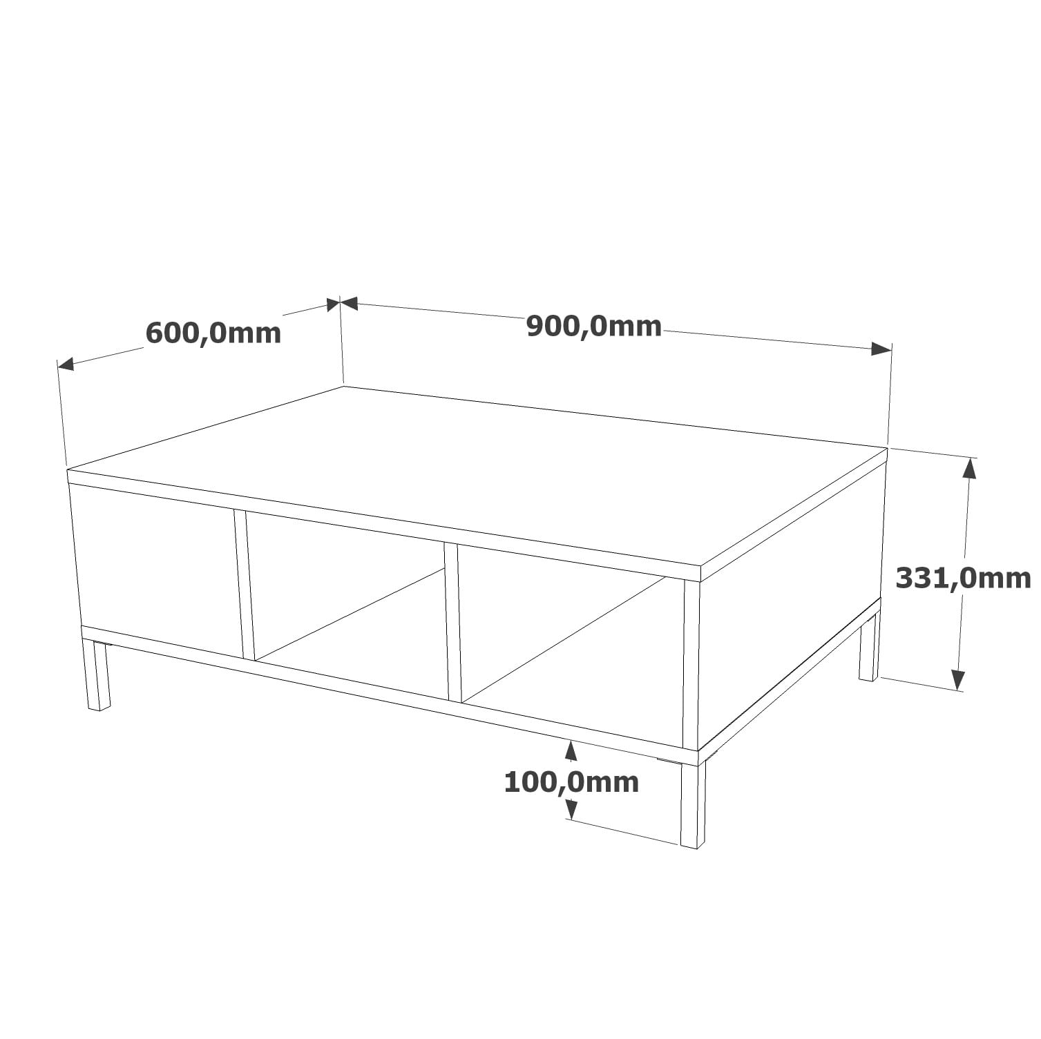Set living, Hanah Home, pal melaminat, pin atlantic si antracit, comoda tv 160x39.1x35 cm, masuta cafea 90x60x33.1 cm