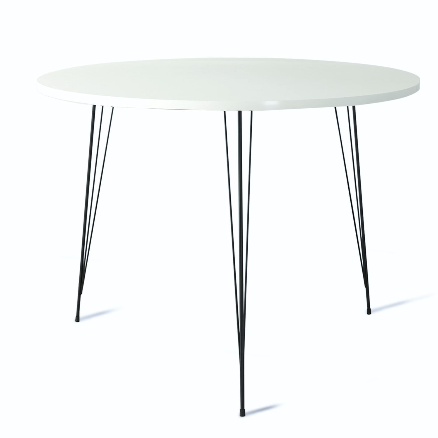 Masa, Hanah Home, panou de particule cu melamina, alb, 90x90x75 cm — imaginea 5