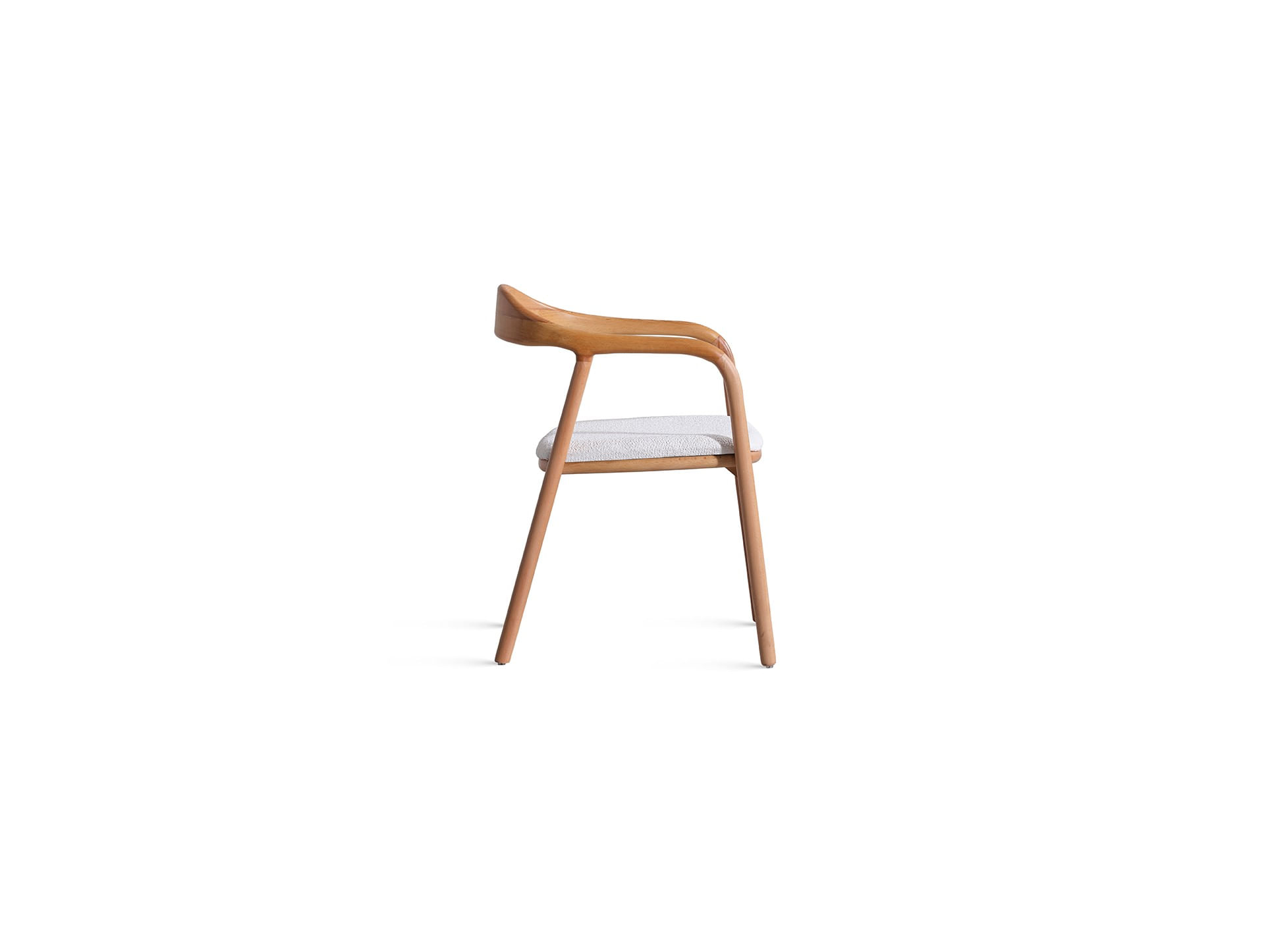 Fotoliu, Hanah Home, lemn de fag, tesatura teddy, natural, 54x68x76 cm