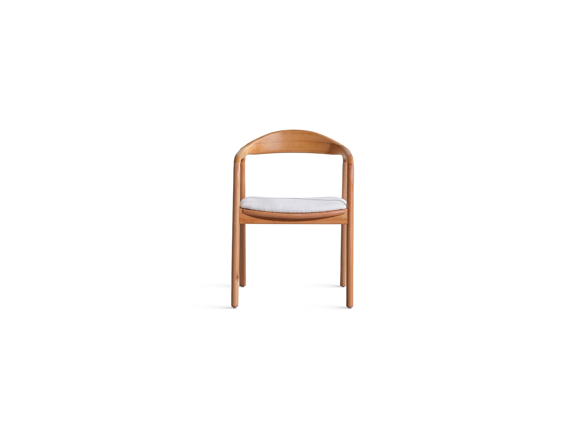 Fotoliu, Hanah Home, lemn de fag, tesatura teddy, natural, 54x68x76 cm — imaginea 3