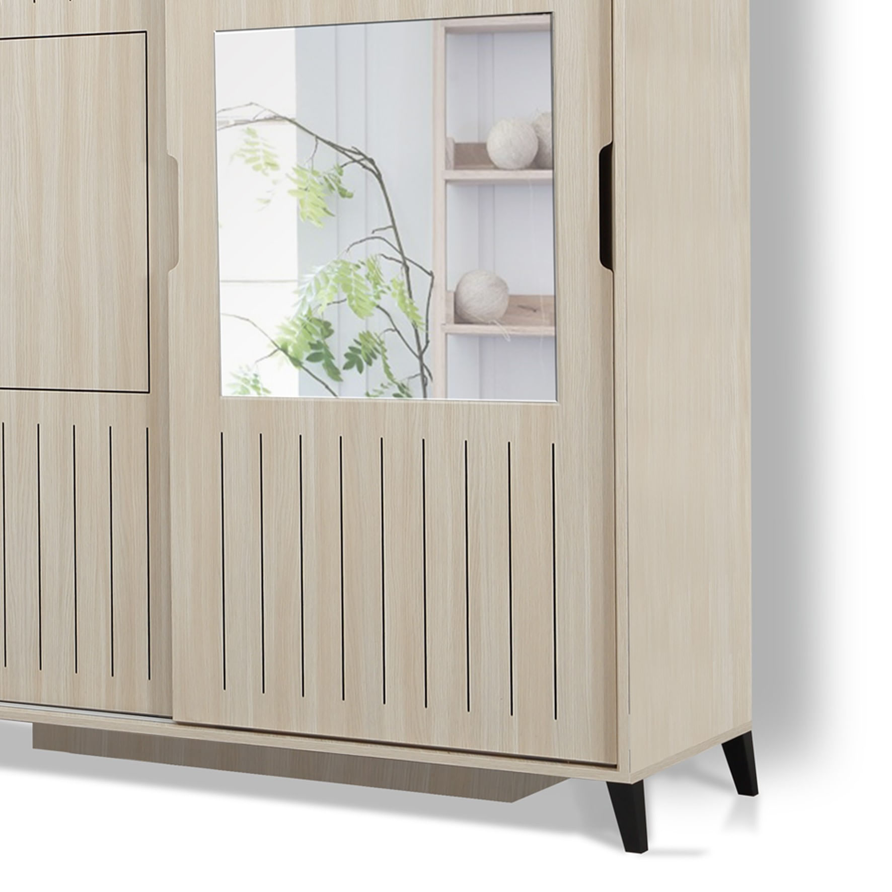 Sifonier, Hanah Home, pal melaminat, stejar, 190x216x60 cm — imaginea 7