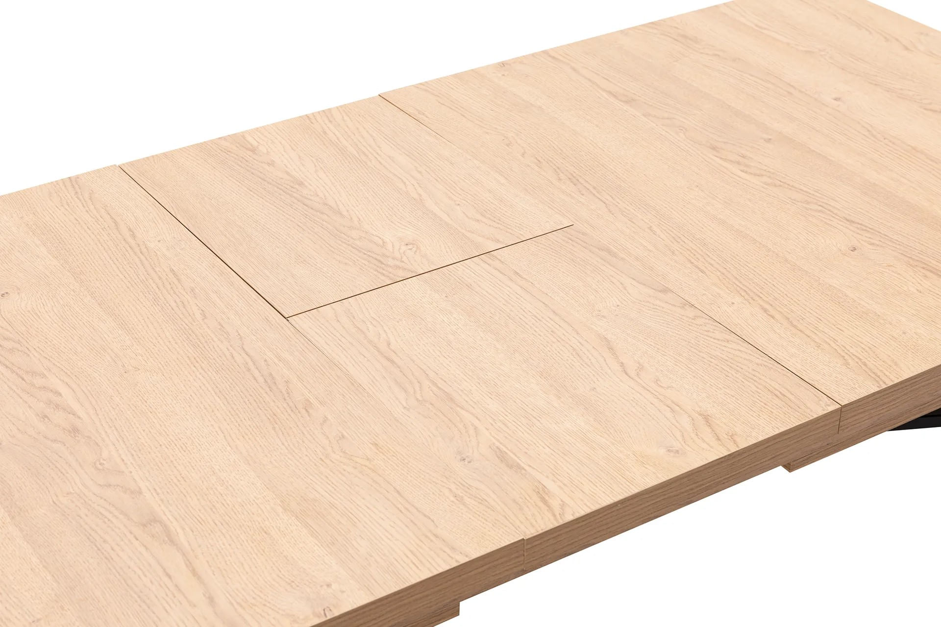 Masa extensibila, Hanah Home, PAL melaminat, natural, 160-198x90x77 cm — imaginea 8