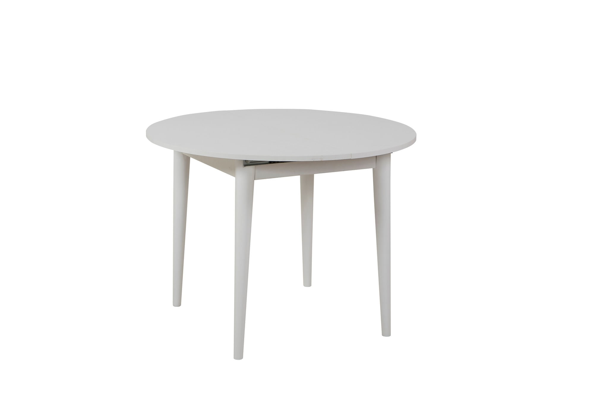 Masa extensibila, Hanah Home, panou aglomerat melaminat, alb, 100x75x100 cm, extensibila pana la 139 cm — imaginea 5