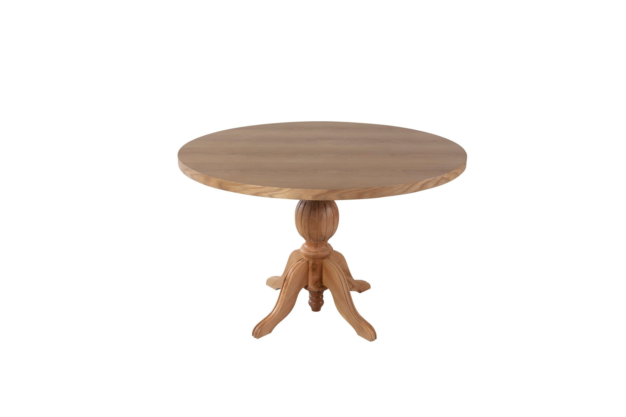 Masa de dining, Hanah Home, lemn de fag, natural, 120x75x120 cm
