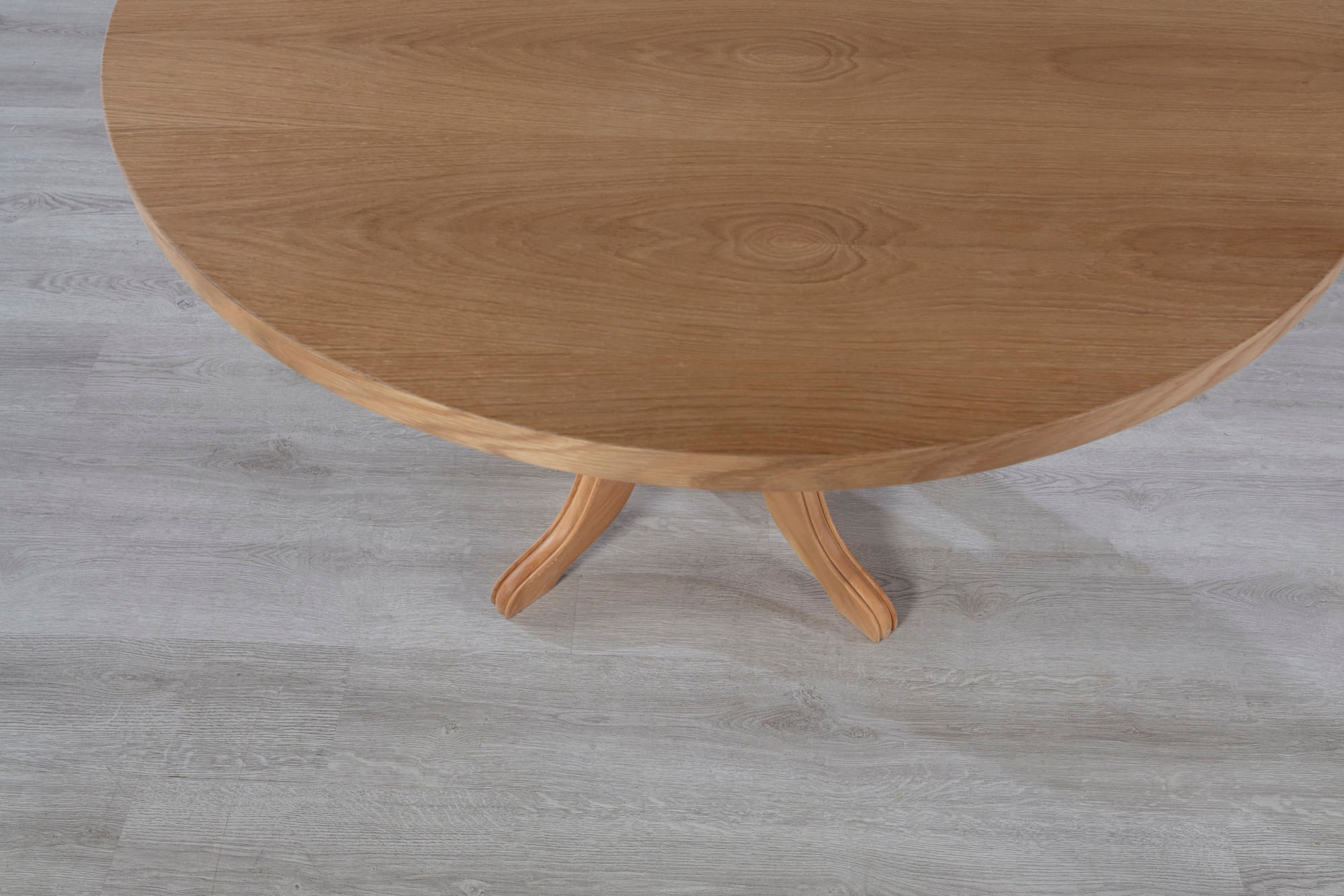Masa de dining, Hanah Home, lemn de fag, natural, 120x75x120 cm — imaginea 3
