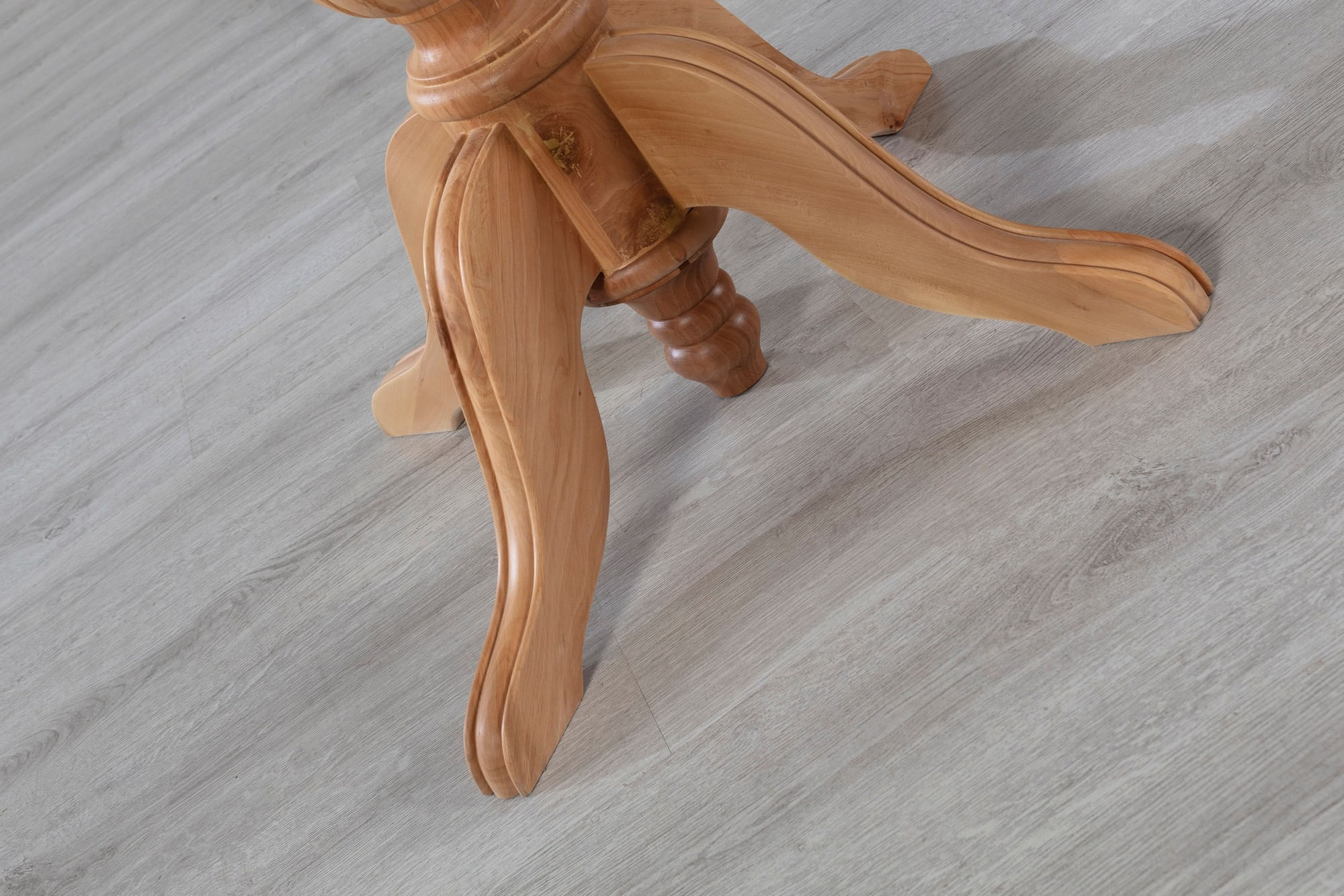 Masa de dining, Hanah Home, lemn de fag, natural, 120x75x120 cm — imaginea 4