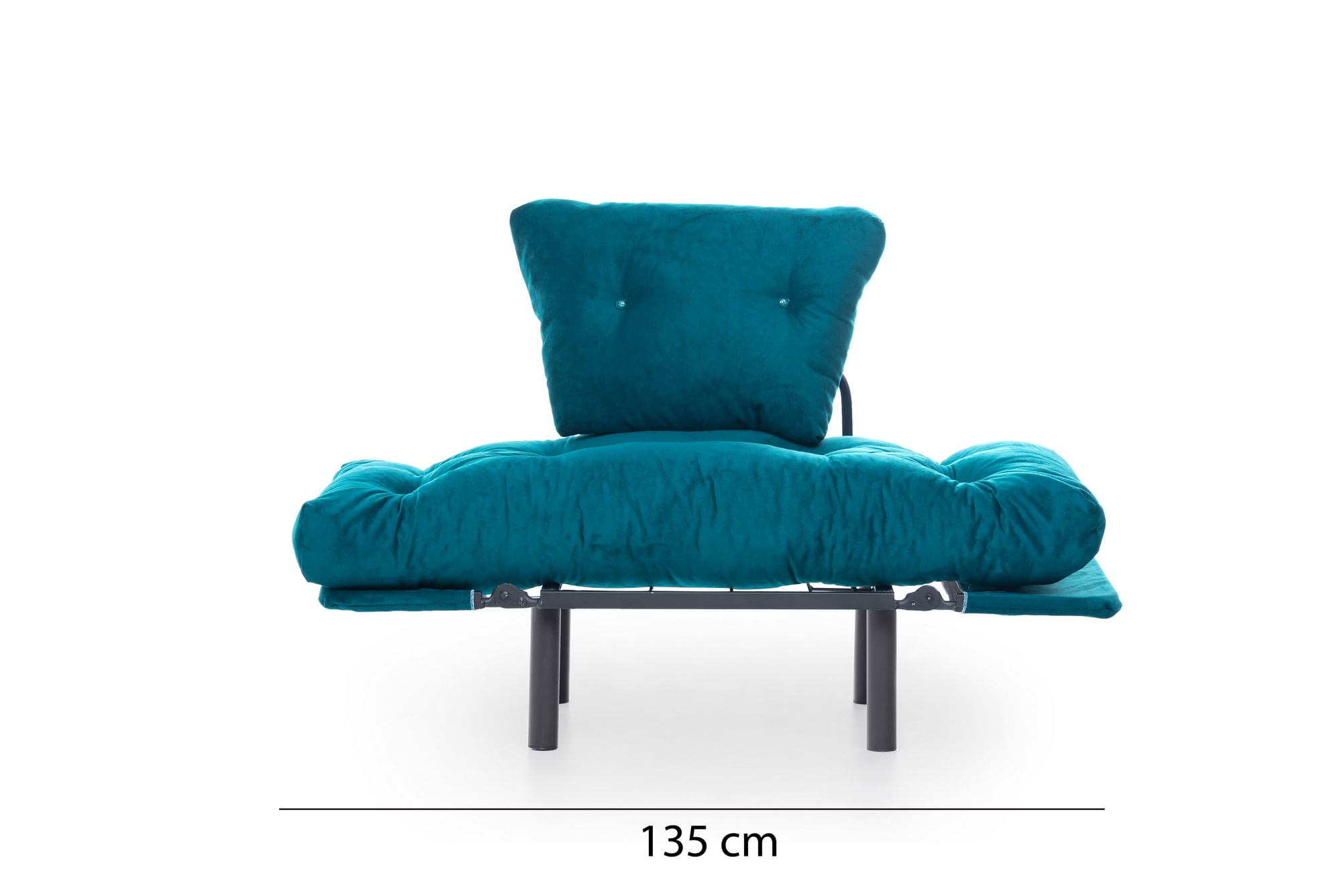 Fotoliu, Hanah Home, metal, verde petrol, 95x85x70 cm — imaginea 5