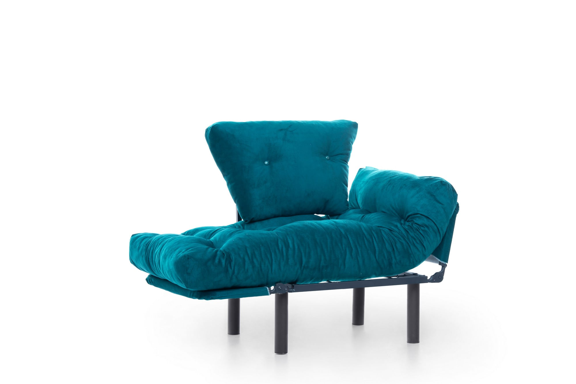 Fotoliu, Hanah Home, metal, verde petrol, 95x85x70 cm — imaginea 9
