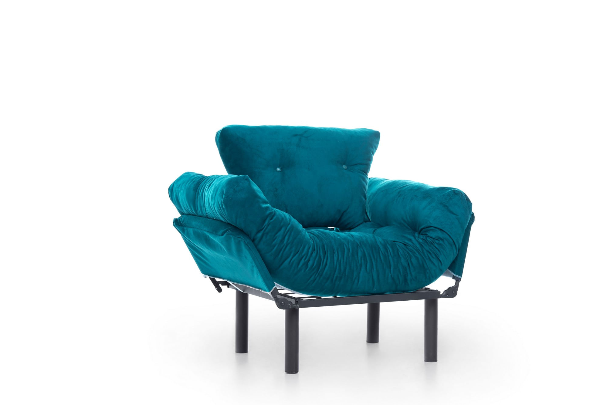 Fotoliu, Hanah Home, metal, verde petrol, 95x85x70 cm — imaginea 11