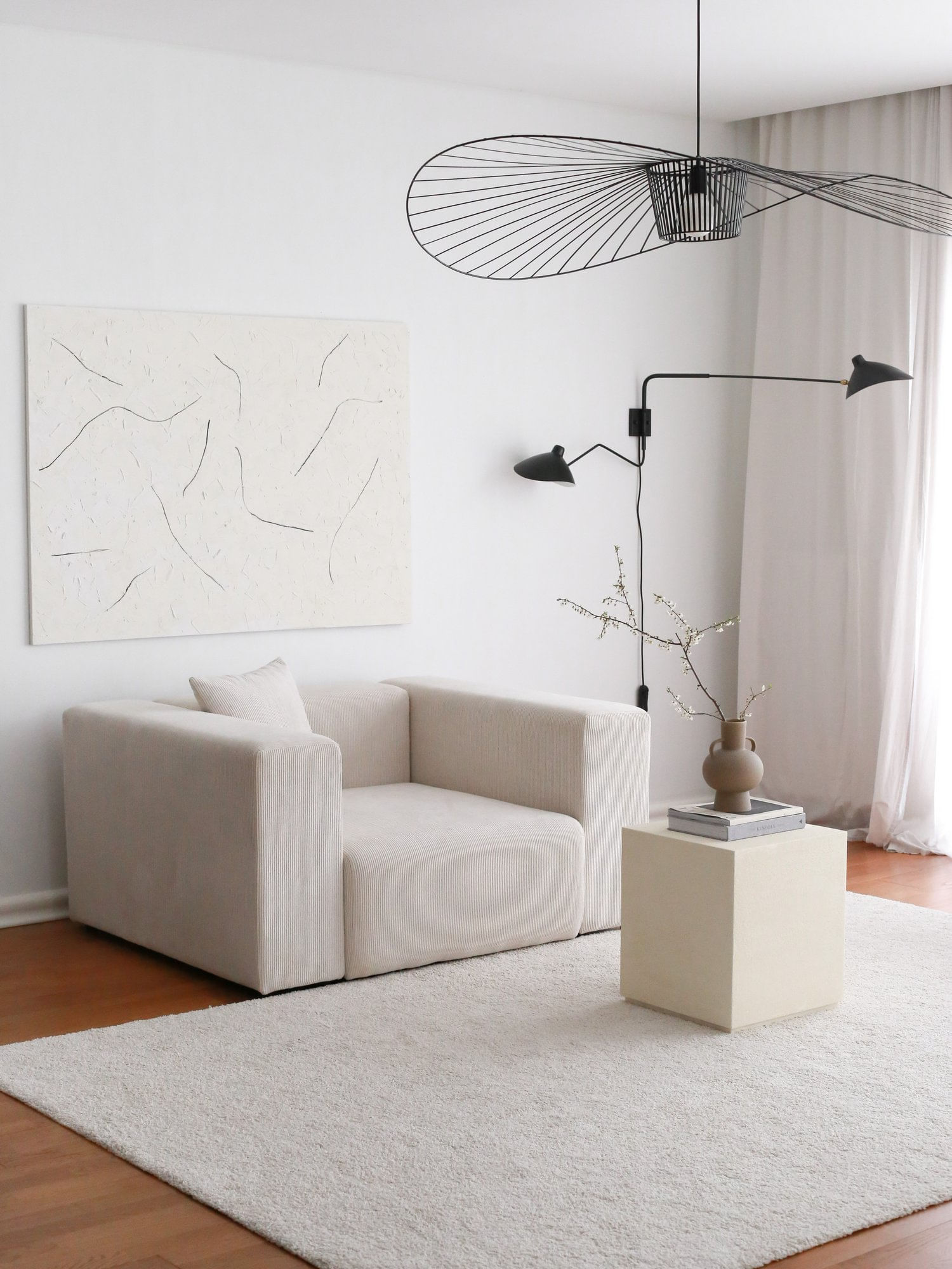 Fotoliu, Atelier Del Sofa, catifea, alb, 139x110x89 cm — imaginea 3
