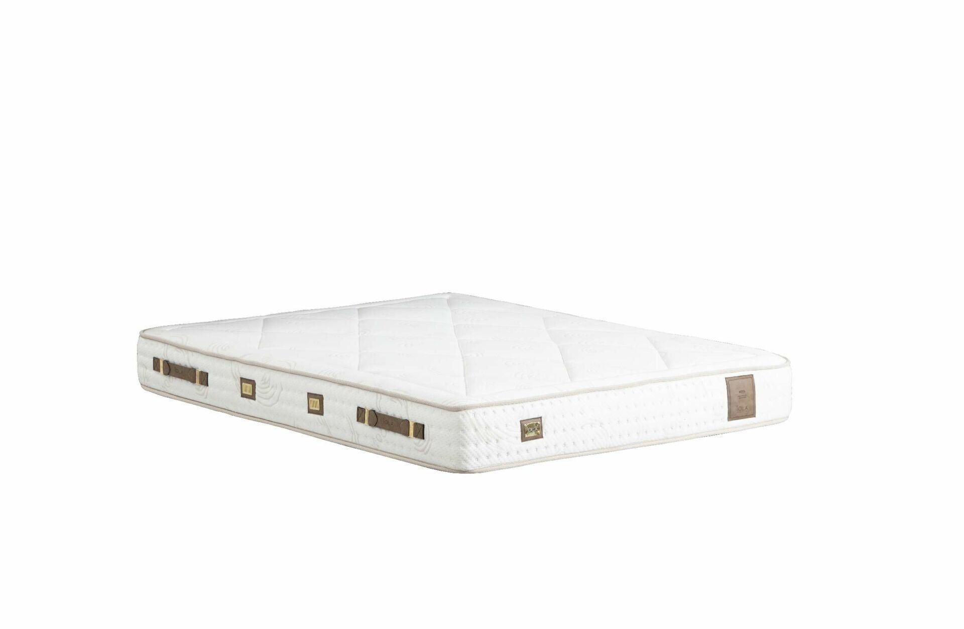 Saltea, Hanah Home, alb, 180x200 cm, poliester-viscoza-lana, sistem arcuri Bonel