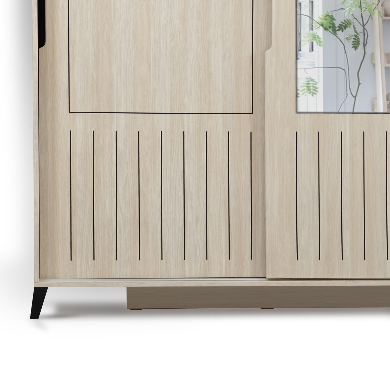 Sifonier, Hanah Home, pal melaminat, stejar, 150x216x60 cm — imaginea 9