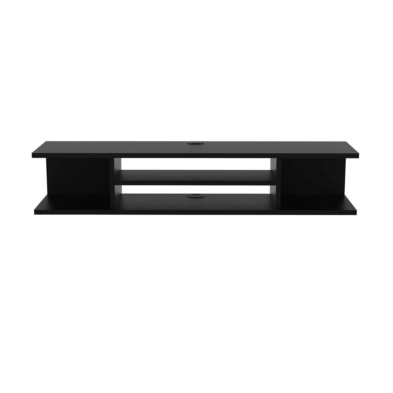 Suport tv, Hanah Home, pal melaminat, negru, 120x23x29.5 cm — imaginea 2