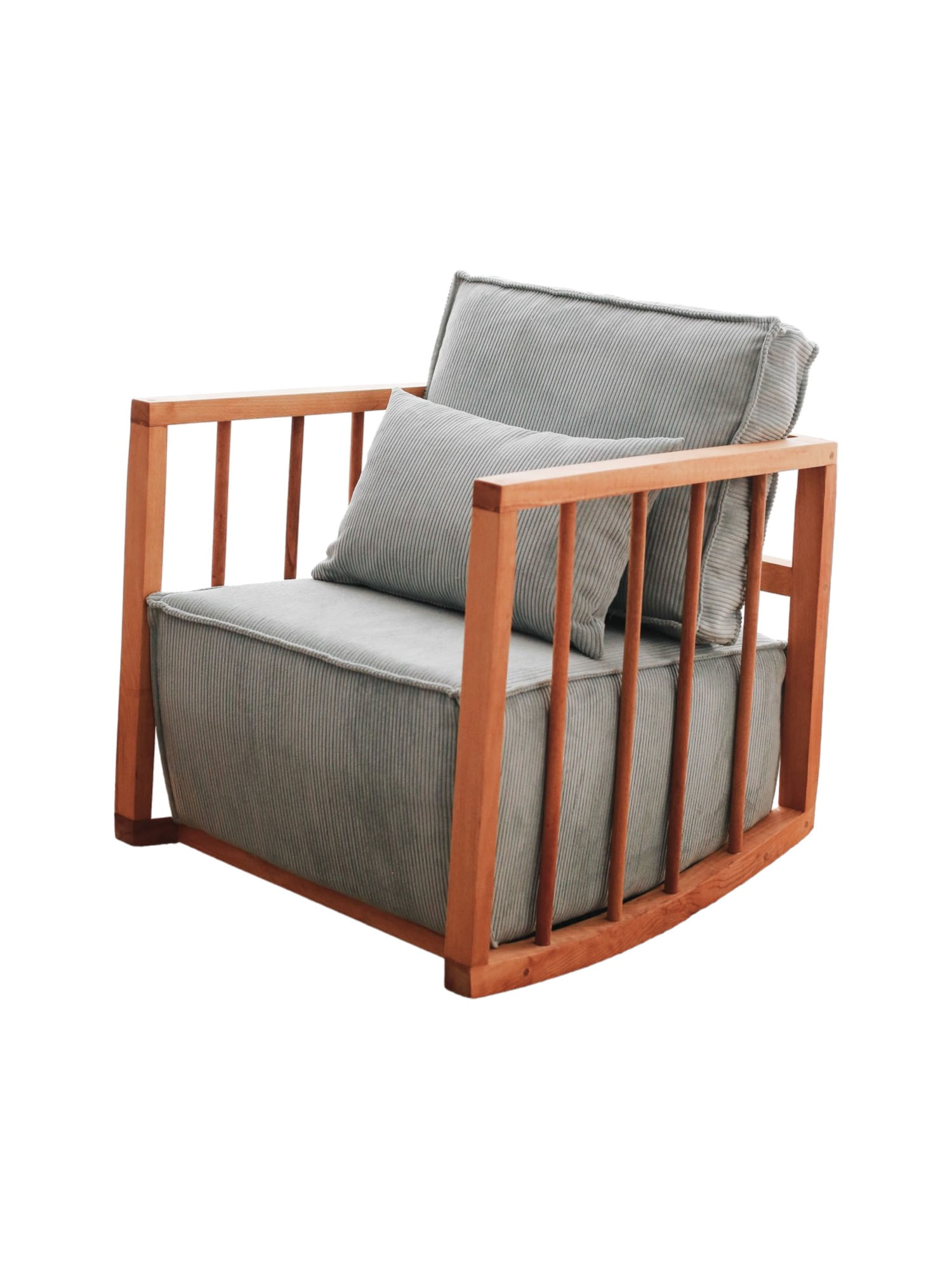 Fotoliu, Atelier Del Sofa, lemn, albastru, 65x80x71 cm — imaginea 3