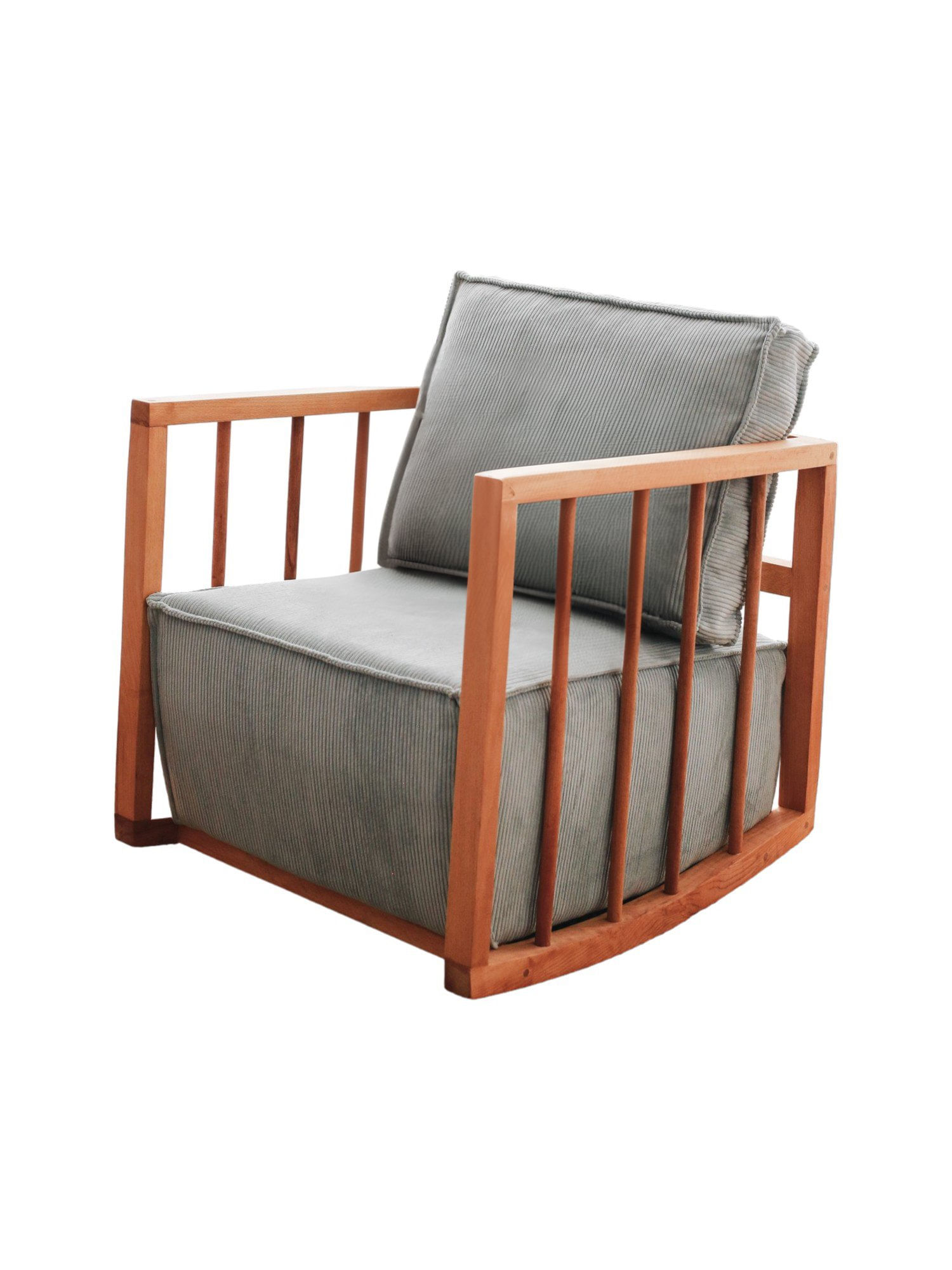 Fotoliu, Atelier Del Sofa, lemn, albastru, 65x80x71 cm — imaginea 4