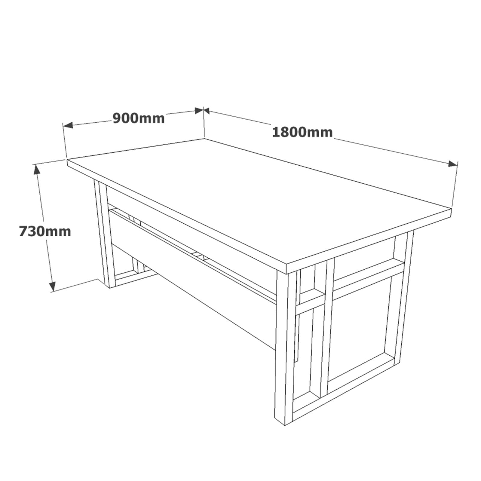 Set mobilier birou, Hanah Home, pal melaminat, baroc antracit, birou 180x90x73 cm, masa 80x60x43 cm, sertar 80x52x85 cm, dulap 180x53.8x93.2 cm — imaginea 4