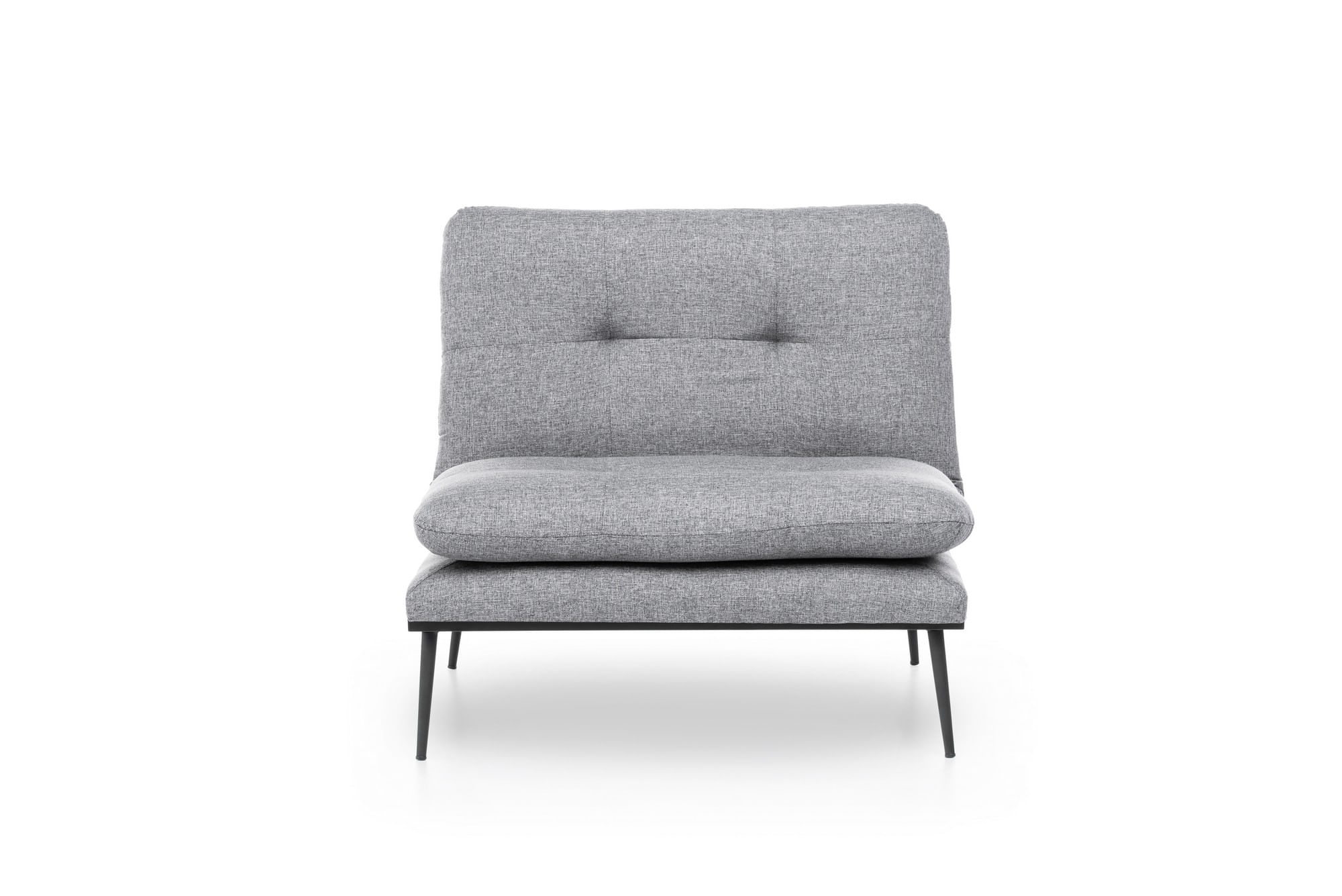 Fotoliu, Hanah Home, metal, tesatura in, gri, 90x95x90 cm — imaginea 4