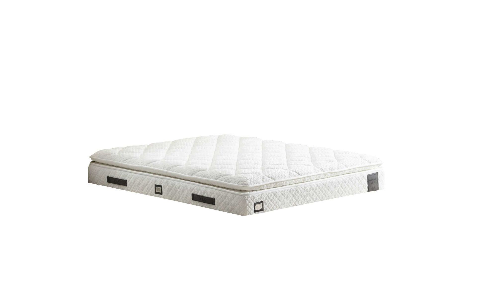 Saltea, Hanah Home, 100% poliester, alb, 120x200 cm, arcuri individuale — imaginea 2