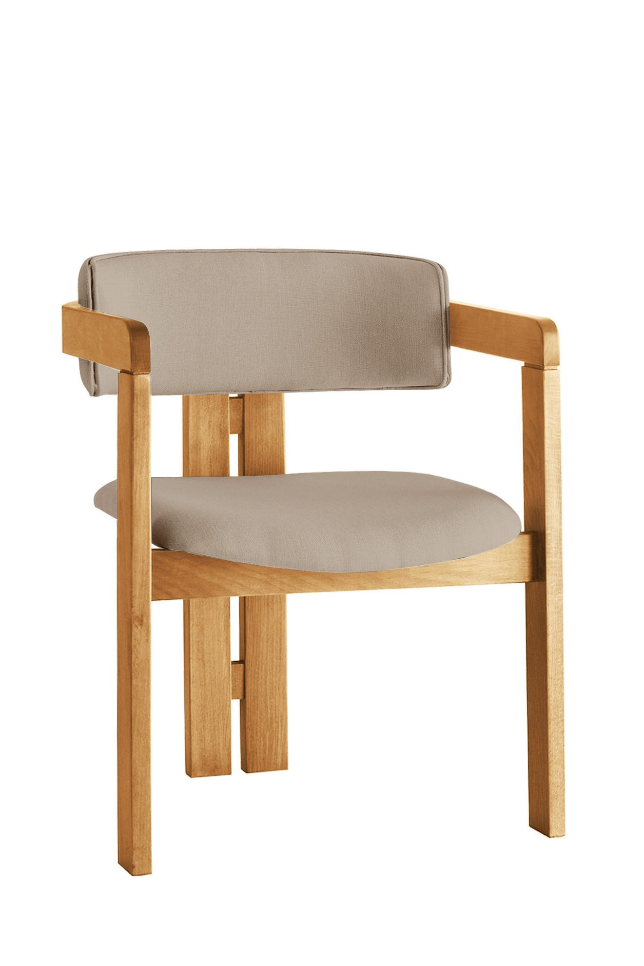 Fotoliu, Hanah Home, lemn, stejar, nurca, 58x49x76 cm — imaginea 2