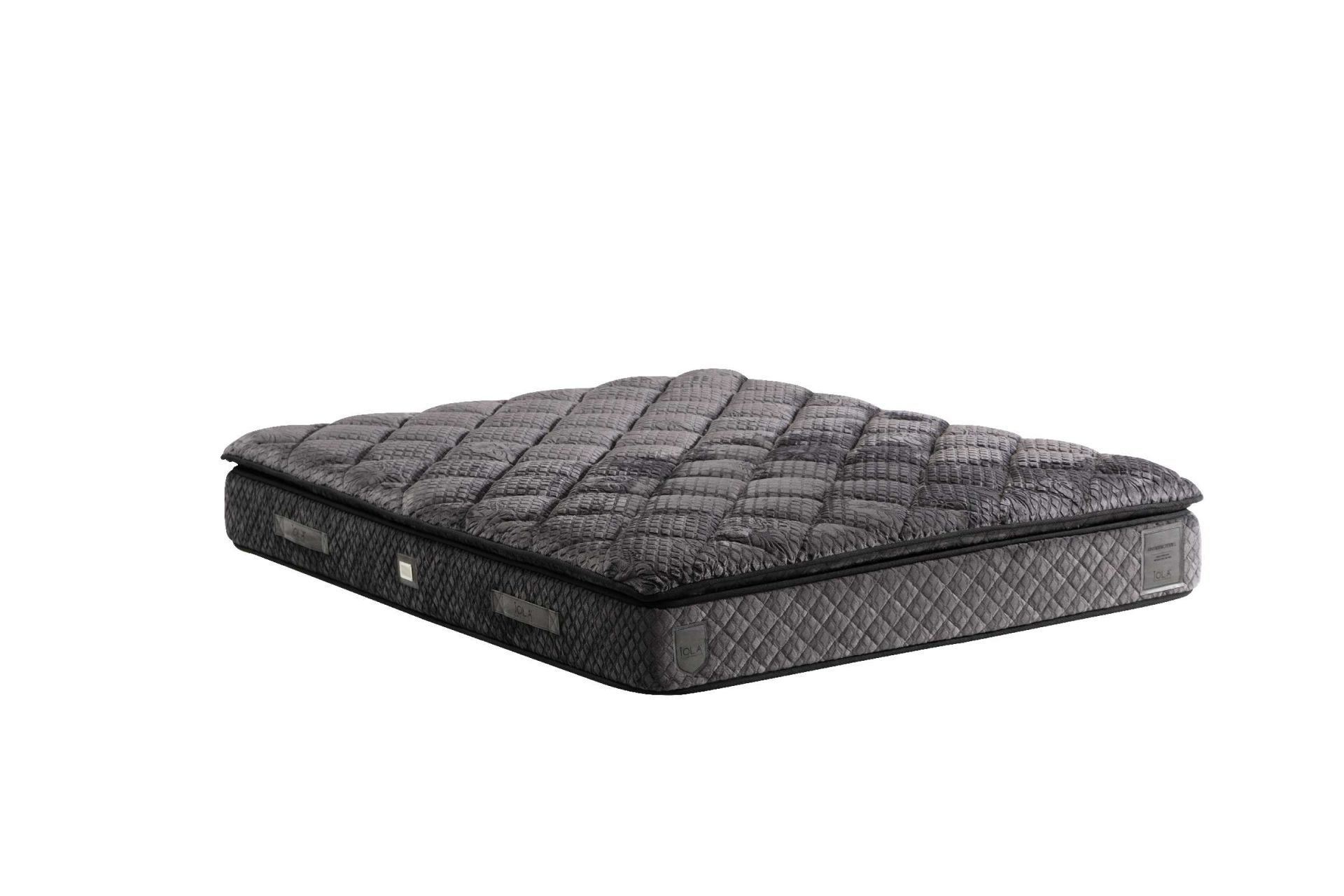 Saltea, Hanah Home, 100% poliester, gri inchis, 160x200 cm