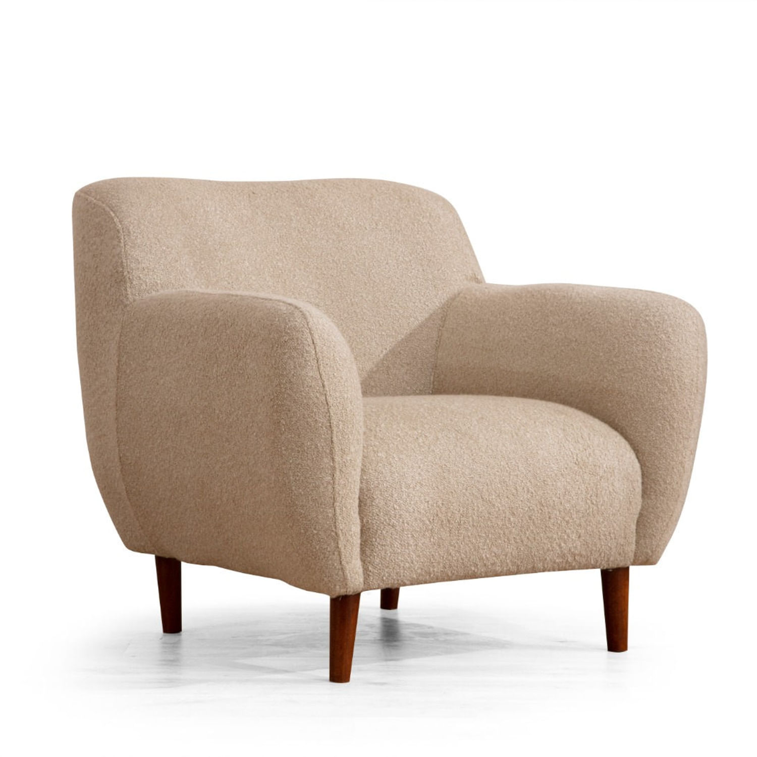 Fotoliu, Hanah Home, poliester, cappuccino, 95x86x96 cm — imaginea 2