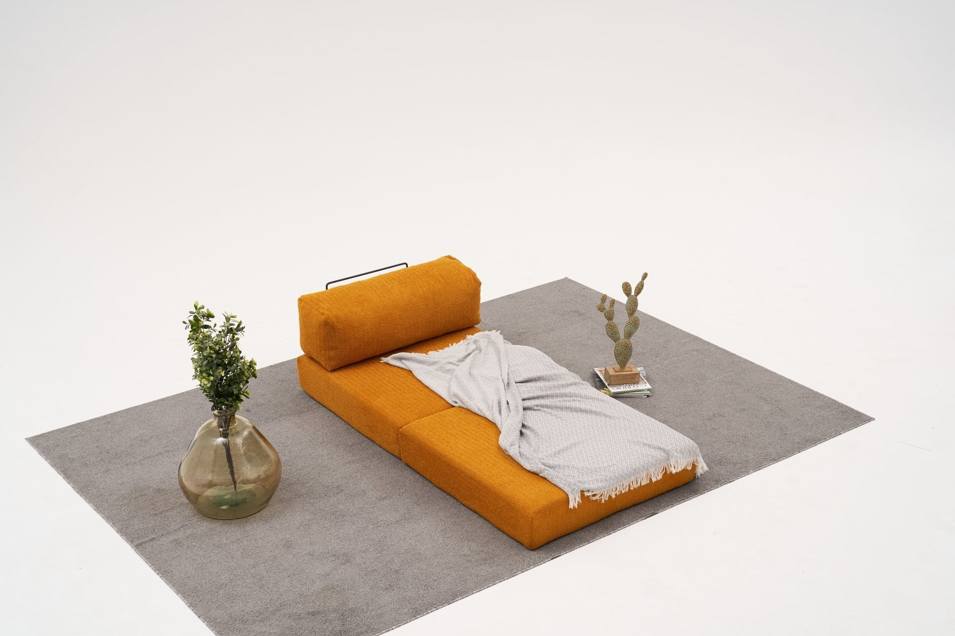 Fotoliu, Atelier Del Sofa, chenille, portocaliu, 95x75x95 cm — imaginea 4