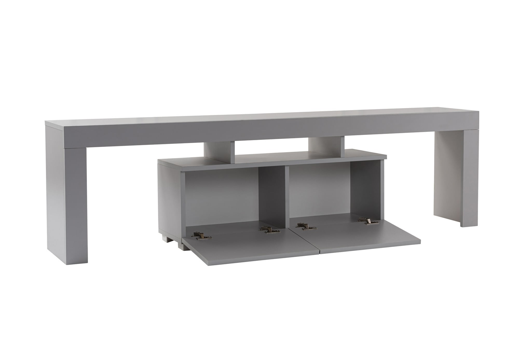 Comoda tv, Hanah Home, pal melaminat, gri, 180x50x31.3 cm