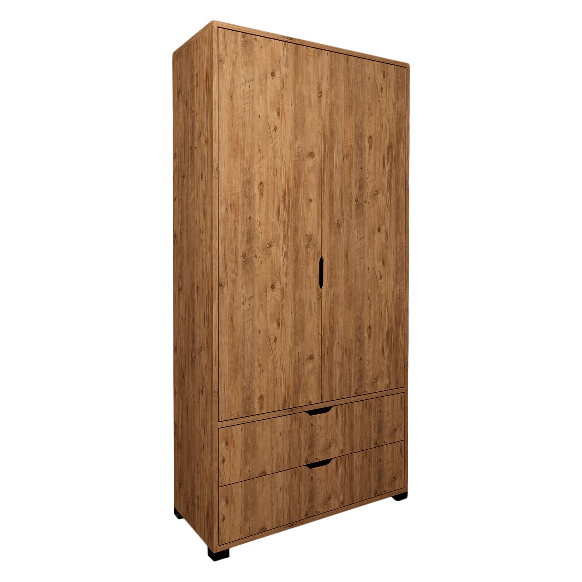 Dulap, Hanah Home, pal melaminat, pin atlantic, 90x45x183 cm — imaginea 3