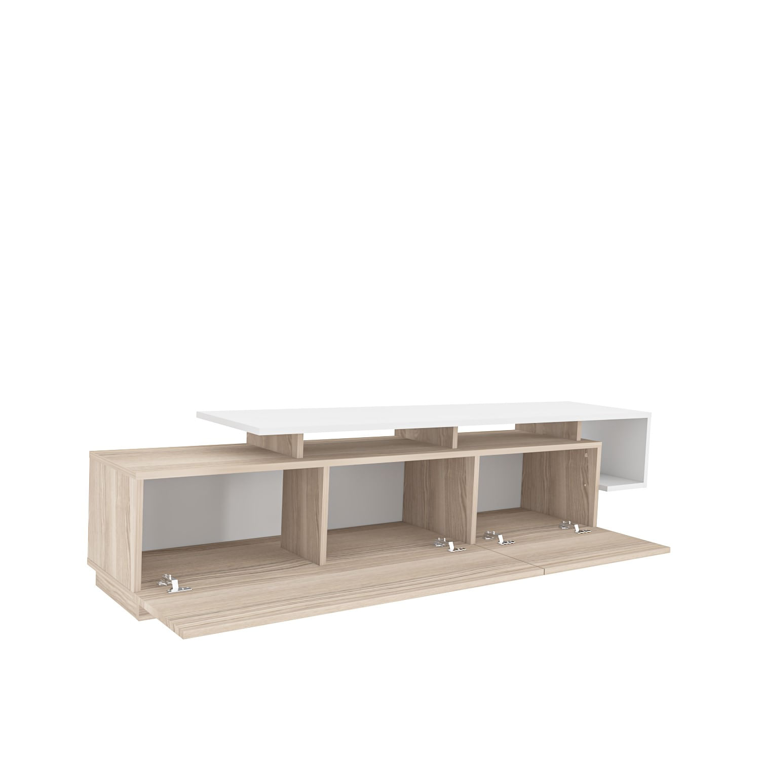 Comoda tv, Hanah Home, pal melaminat, cordoba si alb, 180x46.4x38.9 cm — imaginea 2