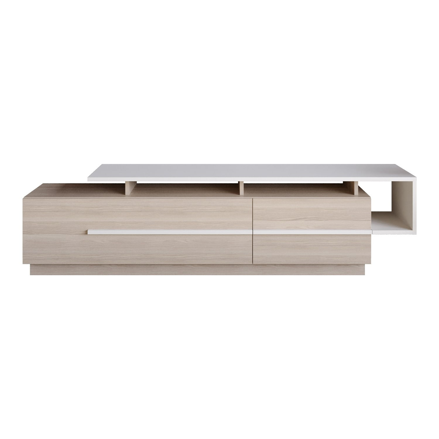 Comoda tv, Hanah Home, pal melaminat, cordoba si alb, 180x46.4x38.9 cm — imaginea 5