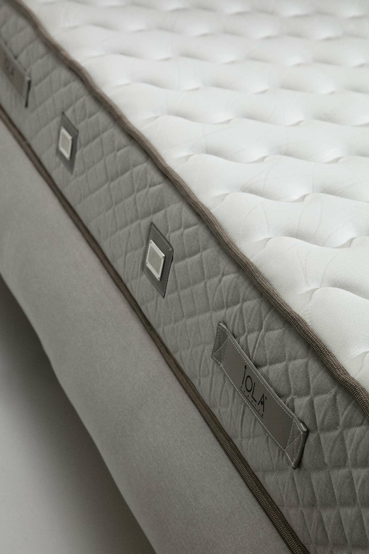 Saltea, Hanah Home, poliester, gri, 160x200 cm, sistem arcuri bonell — imaginea 2