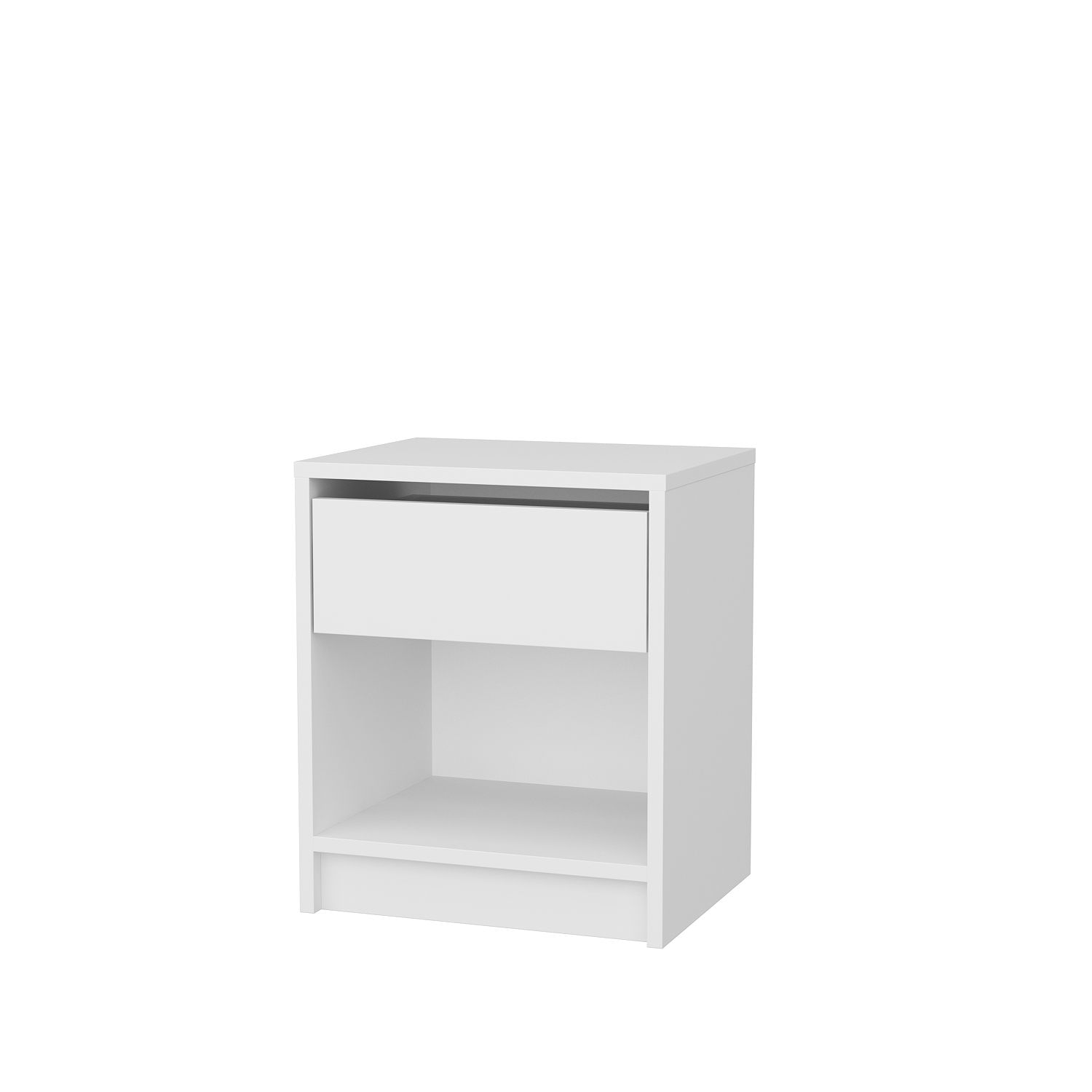 Noptiera, Hanah Home, pal melaminat, alb, 44.6x35.9x52.8 cm — imaginea 4